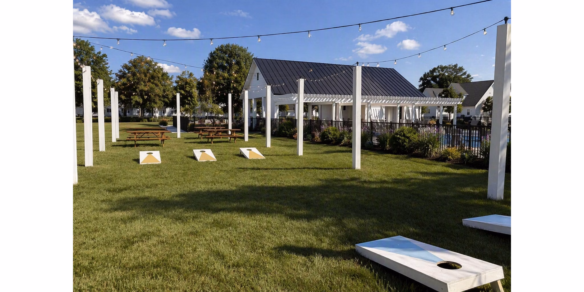 Recreational Area at Aeris at Avenue One Apartments