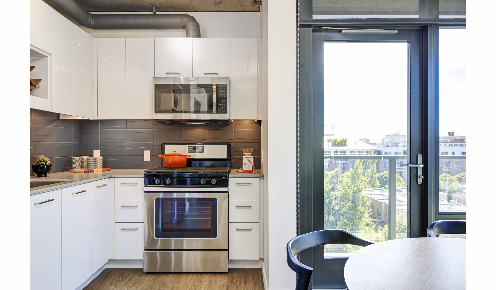 Kitchen at Heartline Apartments