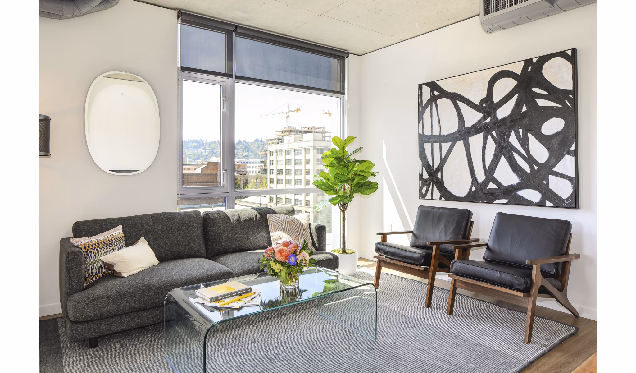 Living Room at Heartline Apartments