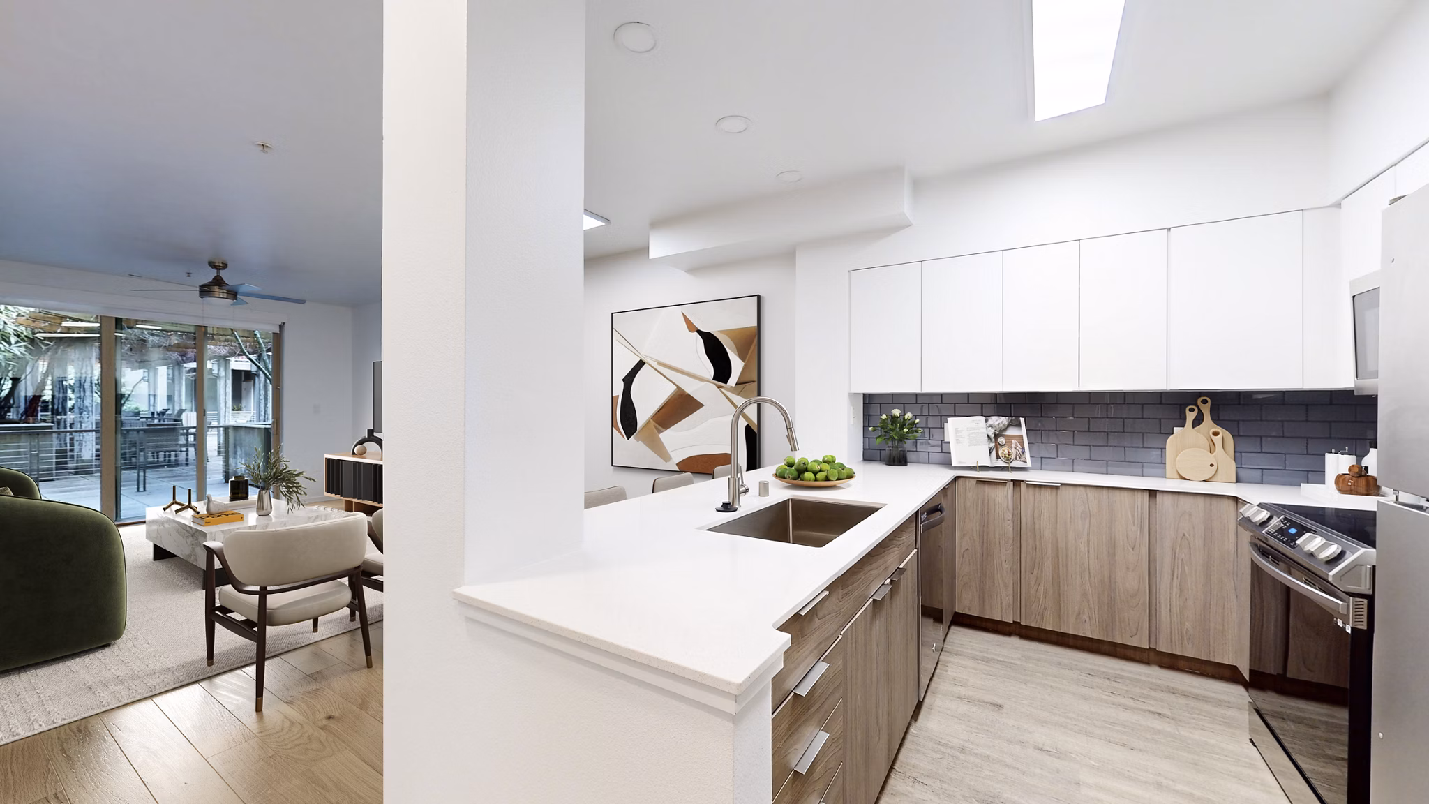 Kitchen at Island Square Apartments