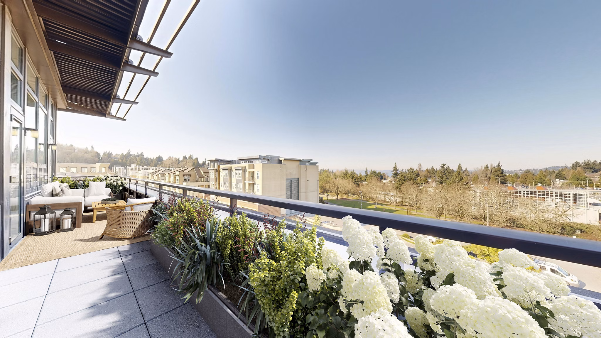 Balcony at Island Square Apartments