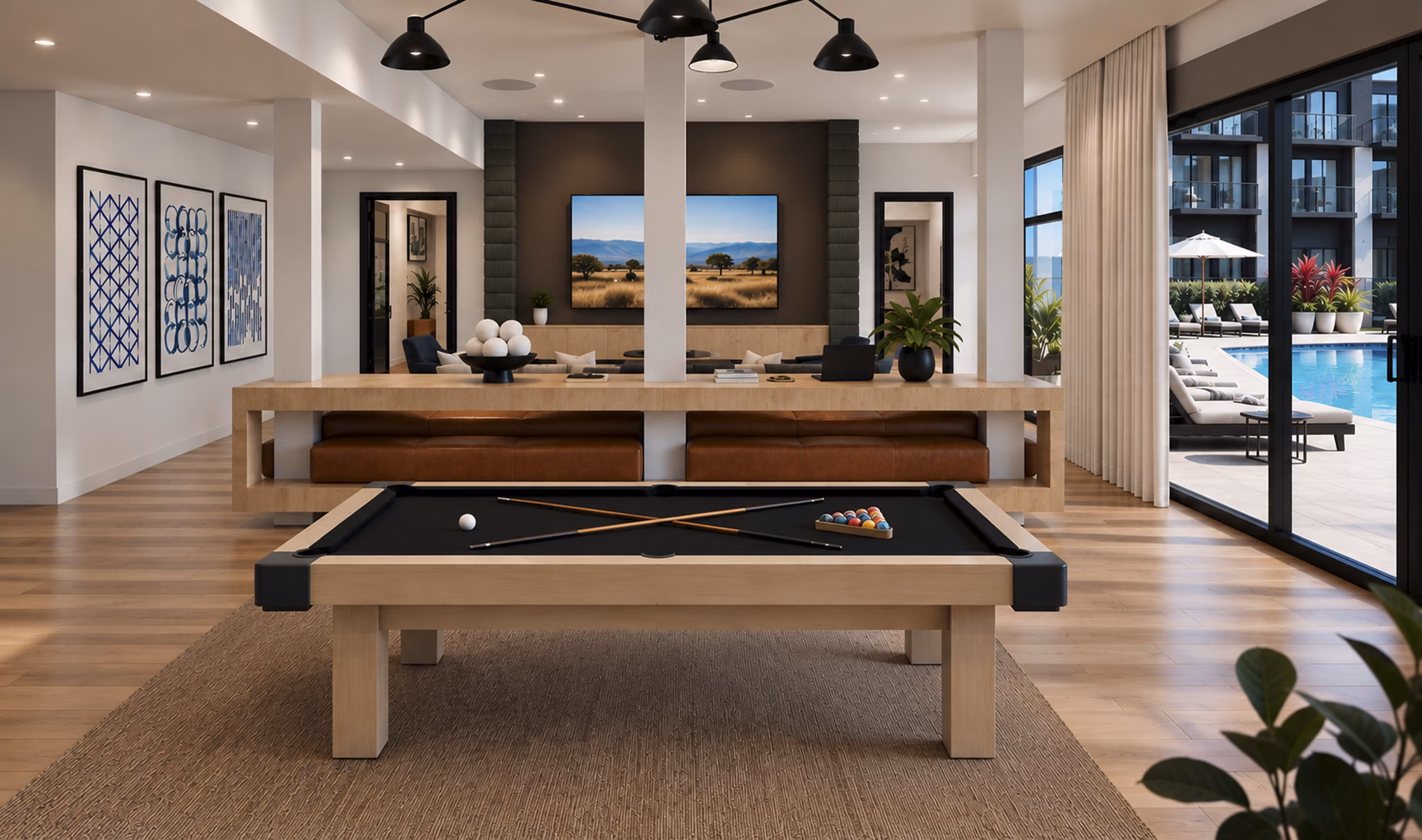 clubhouse at The Colwick Apartments
