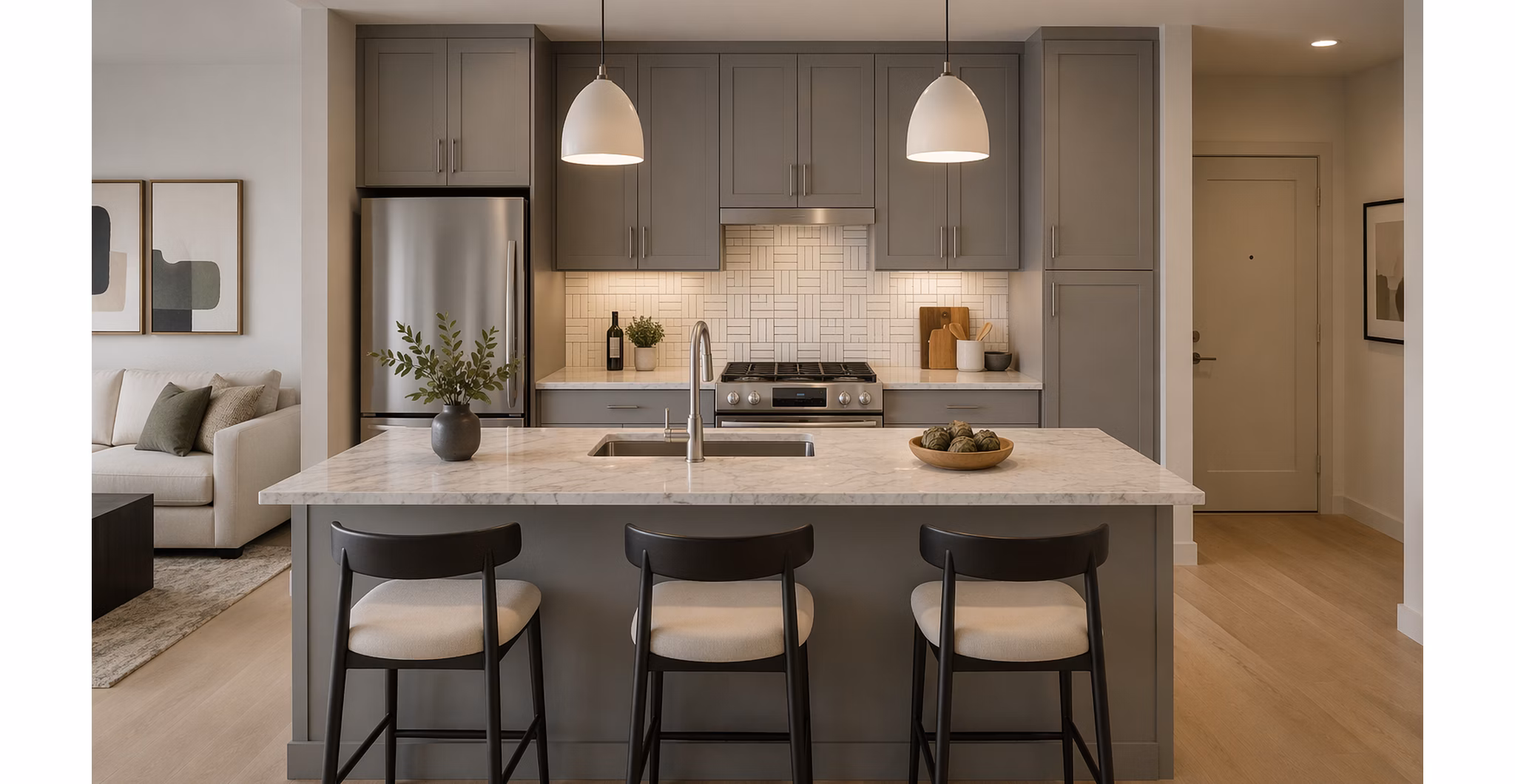 dining room at The Colwick Apartments 