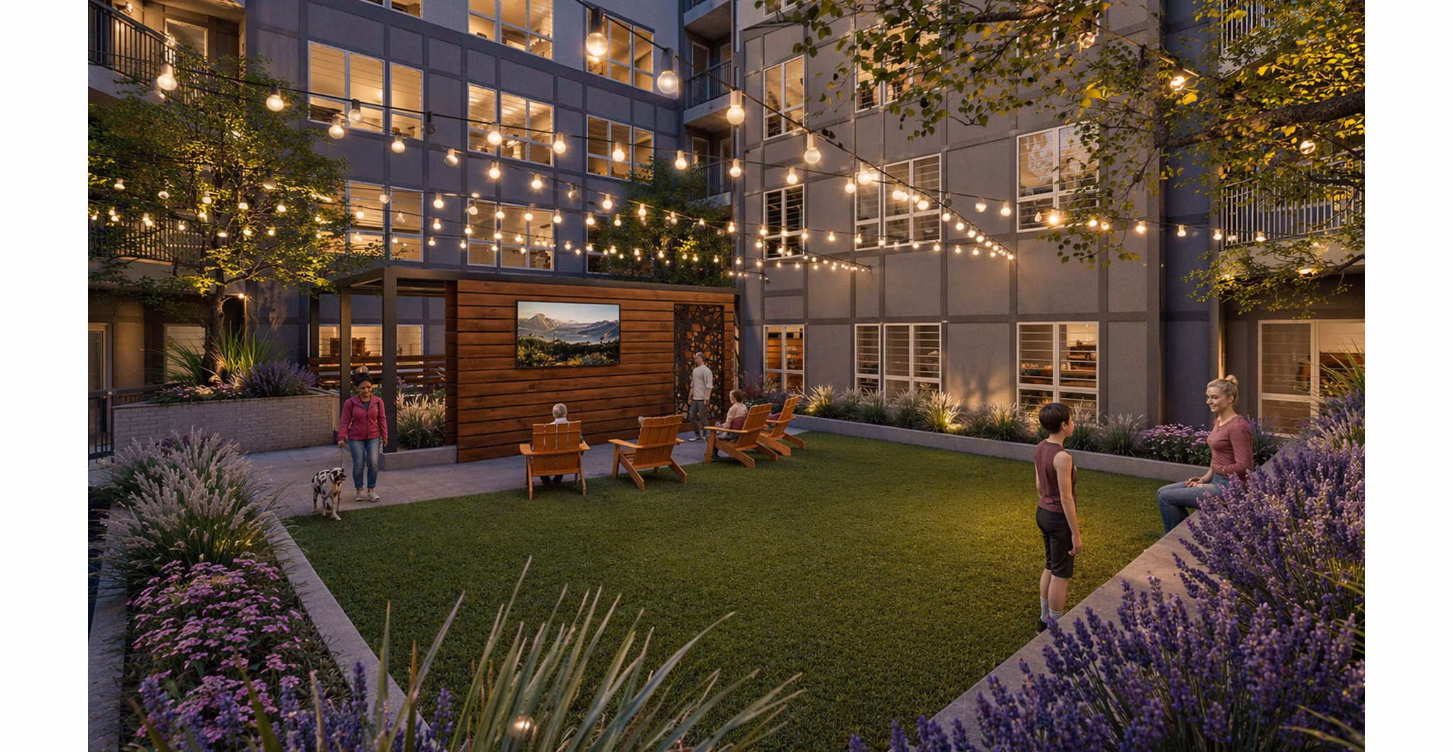 recreational area at The Colwick Apartments 