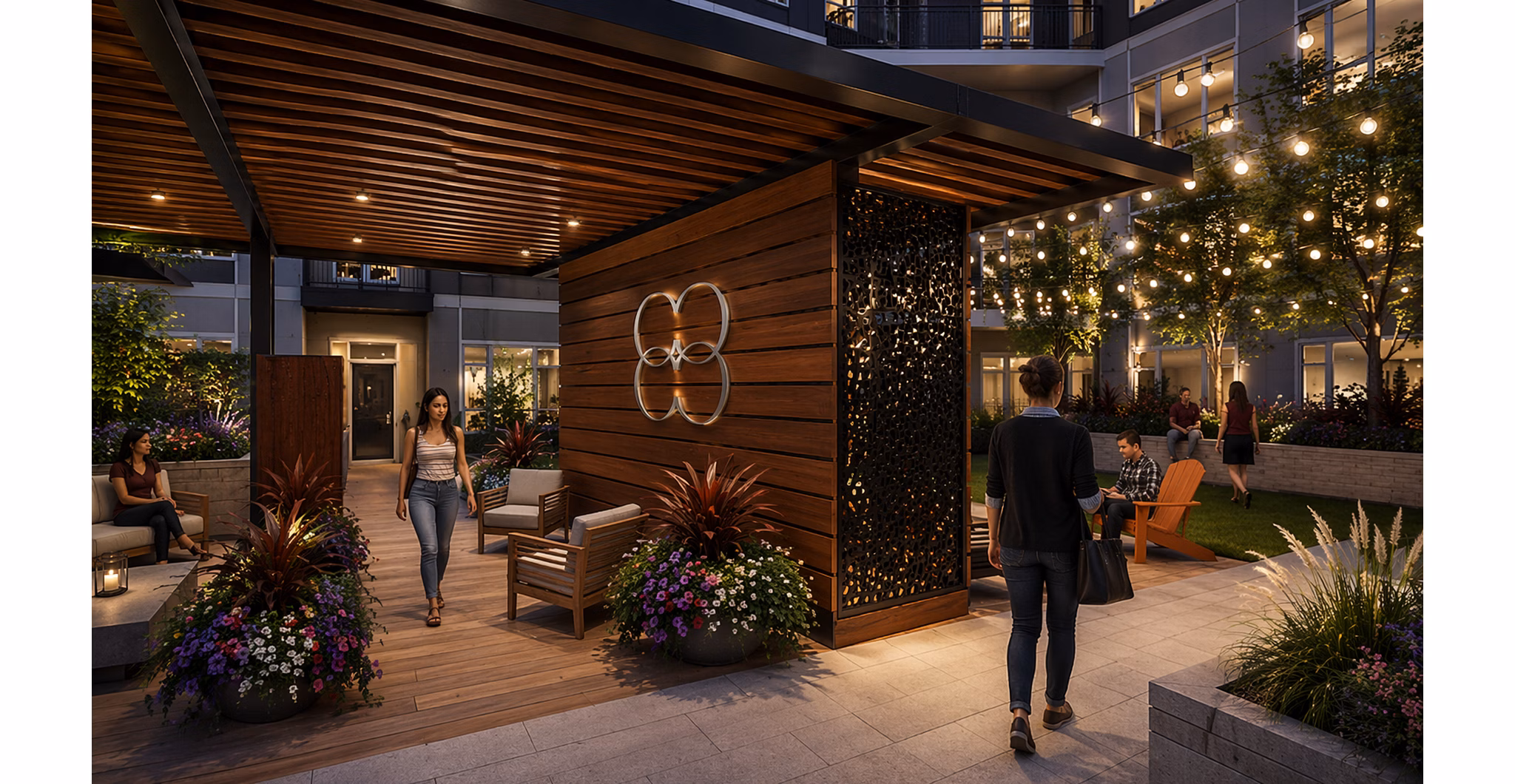 recreational area at The Colwick Apartments 