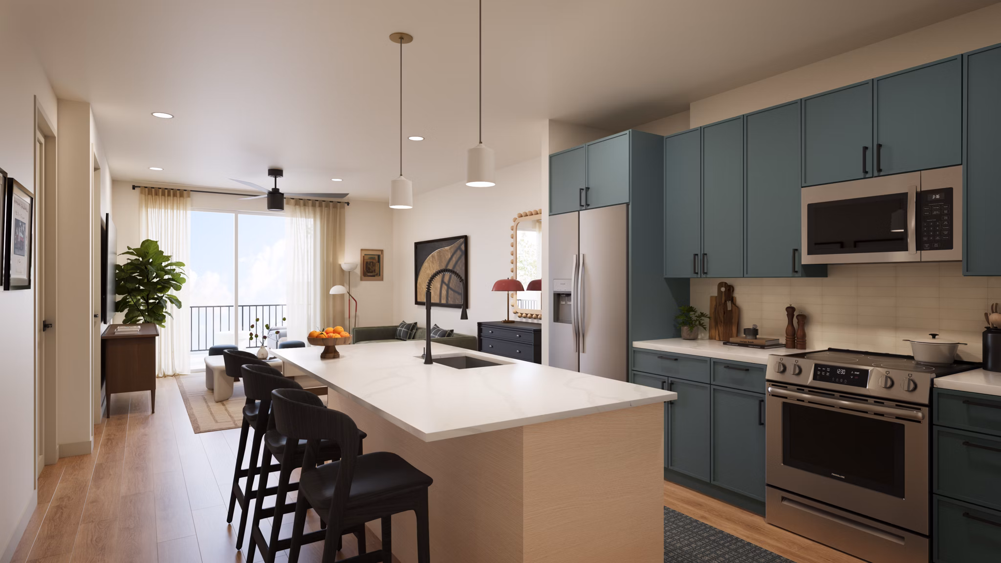 Rendering for Olivine Apartments