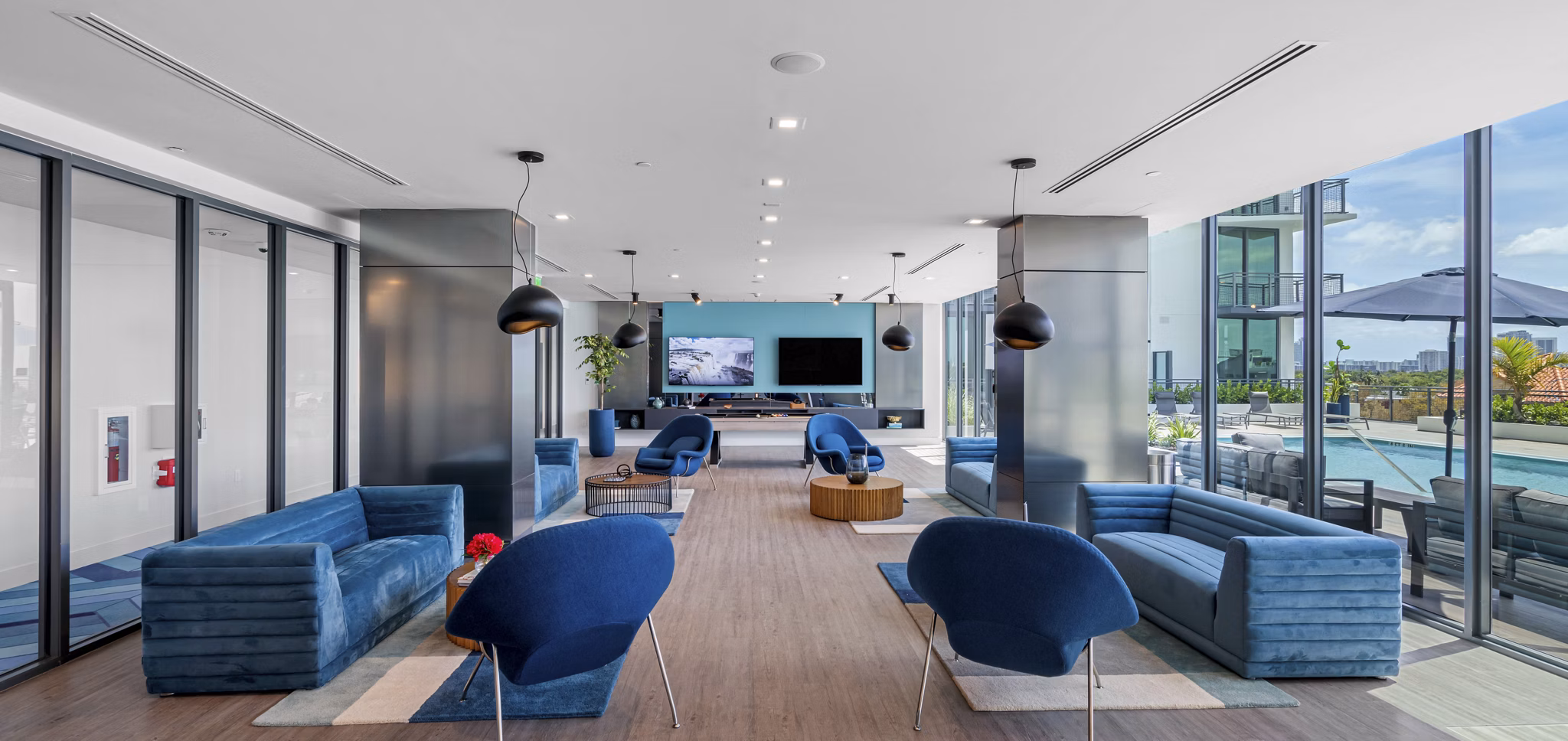 Clubhouse/Lobby at Nine Hollywood Apartments