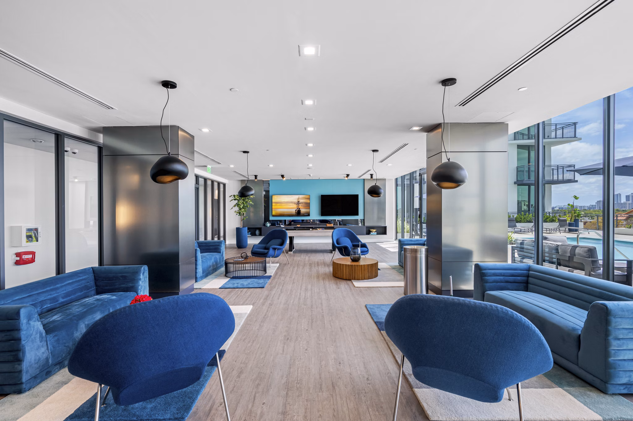 Clubhouse/Lobby at Nine Hollywood Apartments