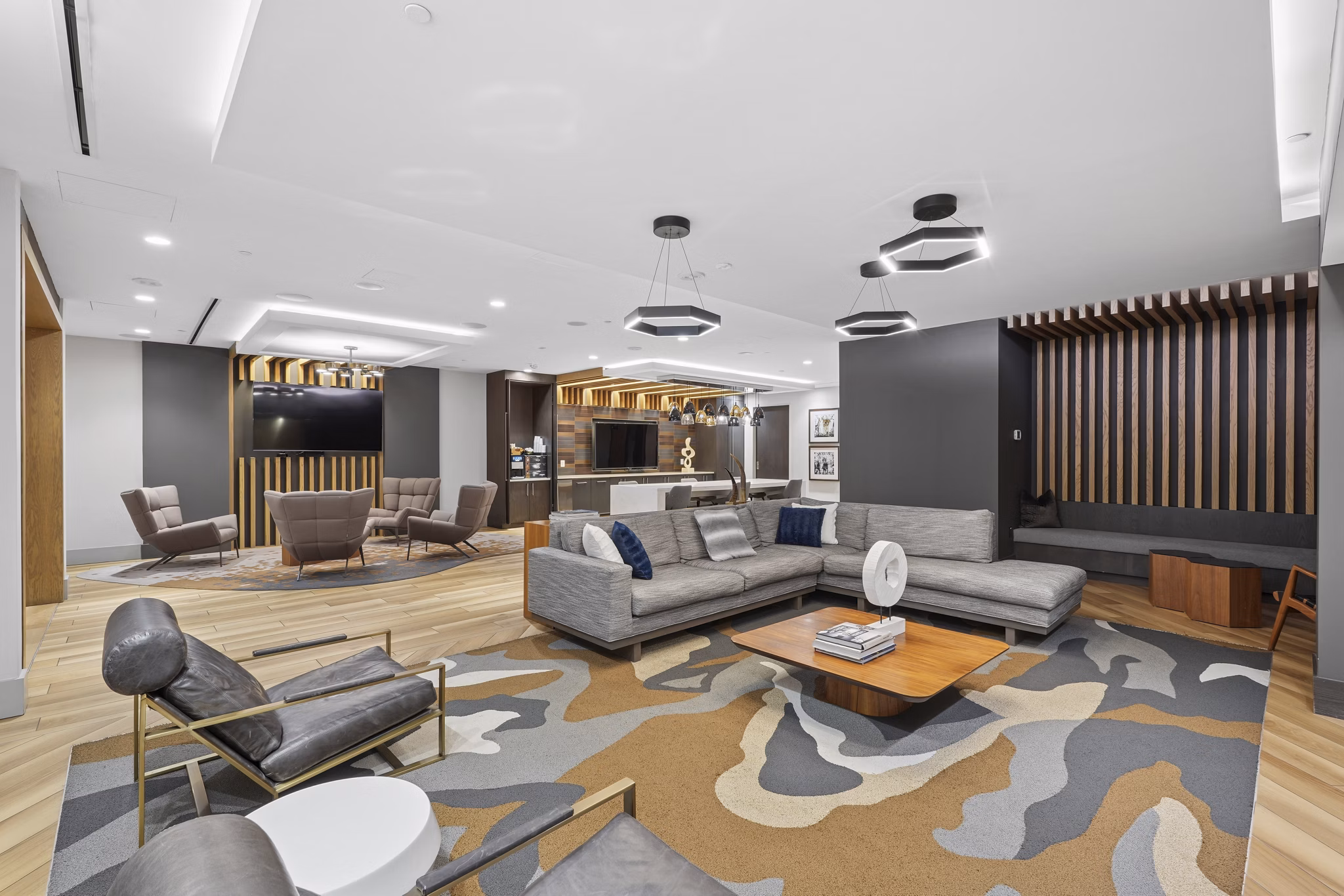 Clubhouse/Lobby at The Hayward On Mass Ave Apartments