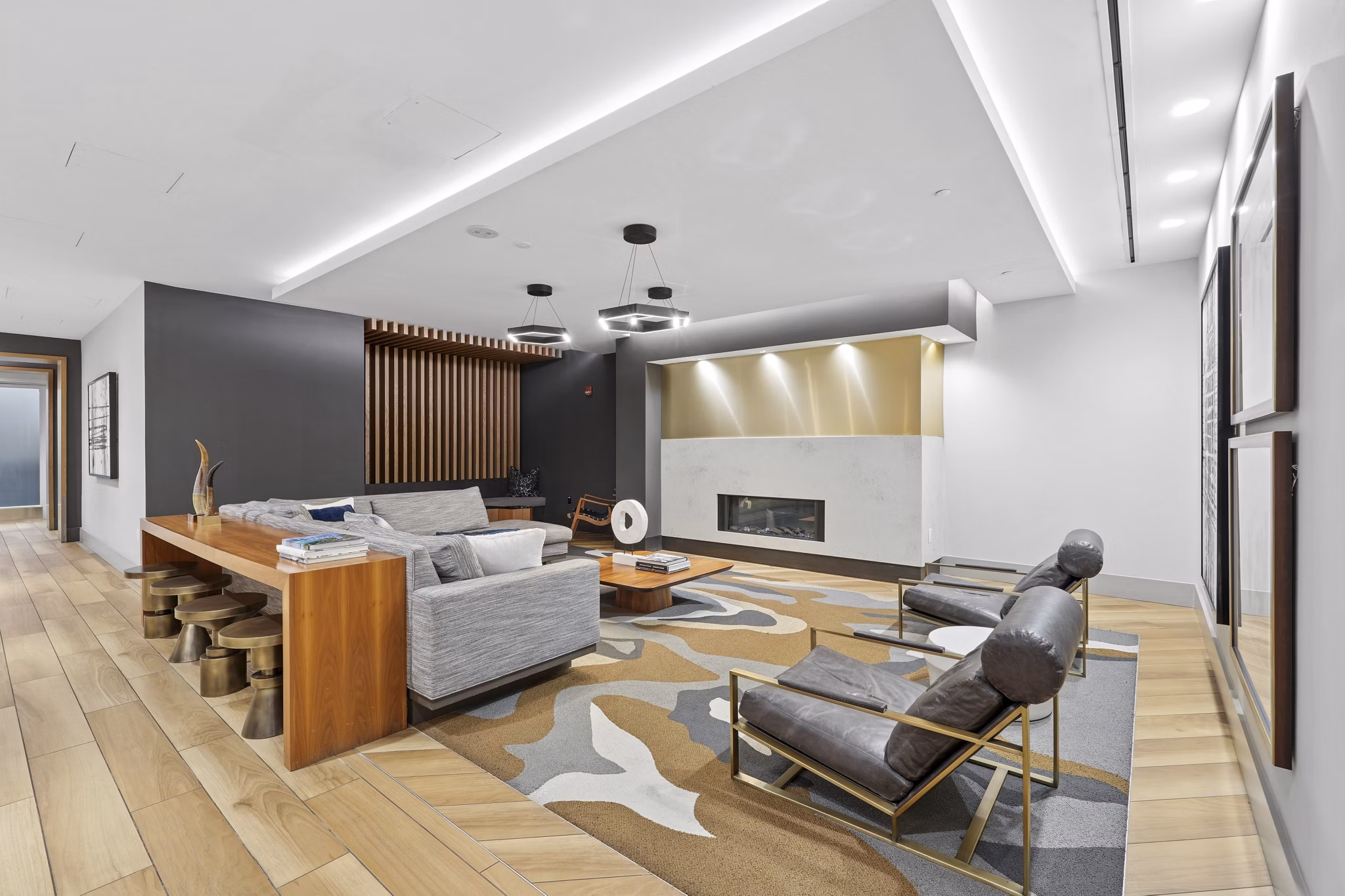 Clubhouse/Lobby at The Hayward On Mass Ave Apartments