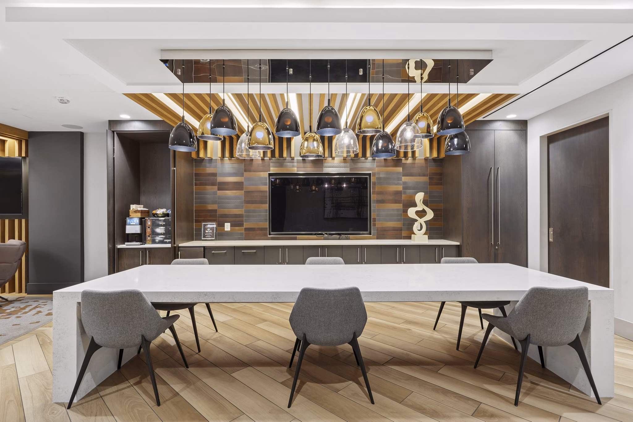 Clubhouse/Lobby at The Hayward On Mass Ave Apartments
