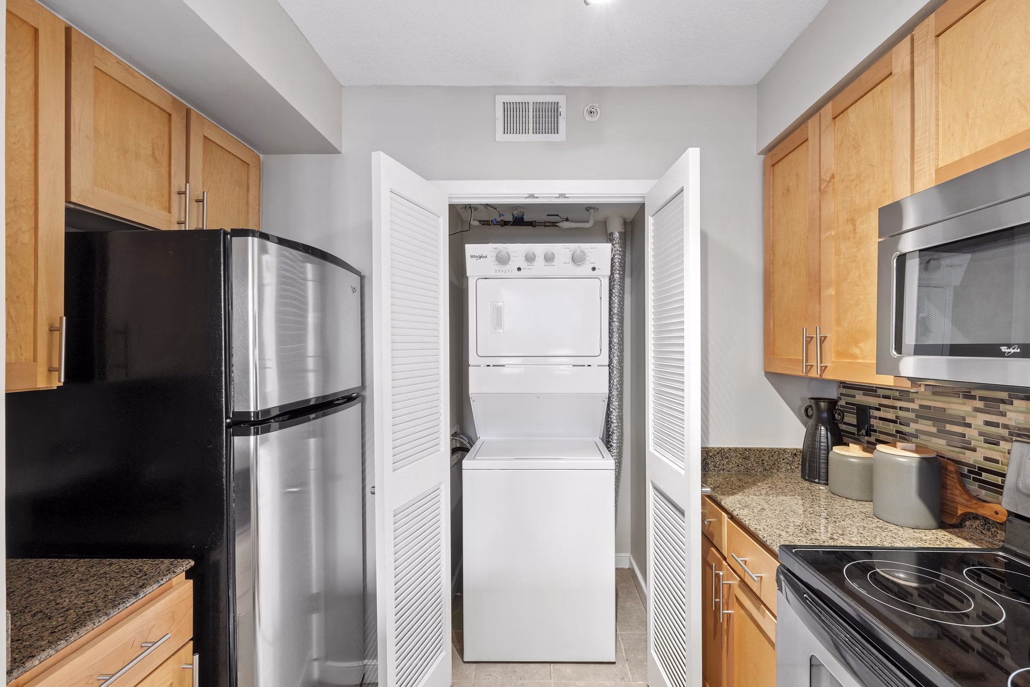 Kitchen at The Hayward On Mass Ave Apartments