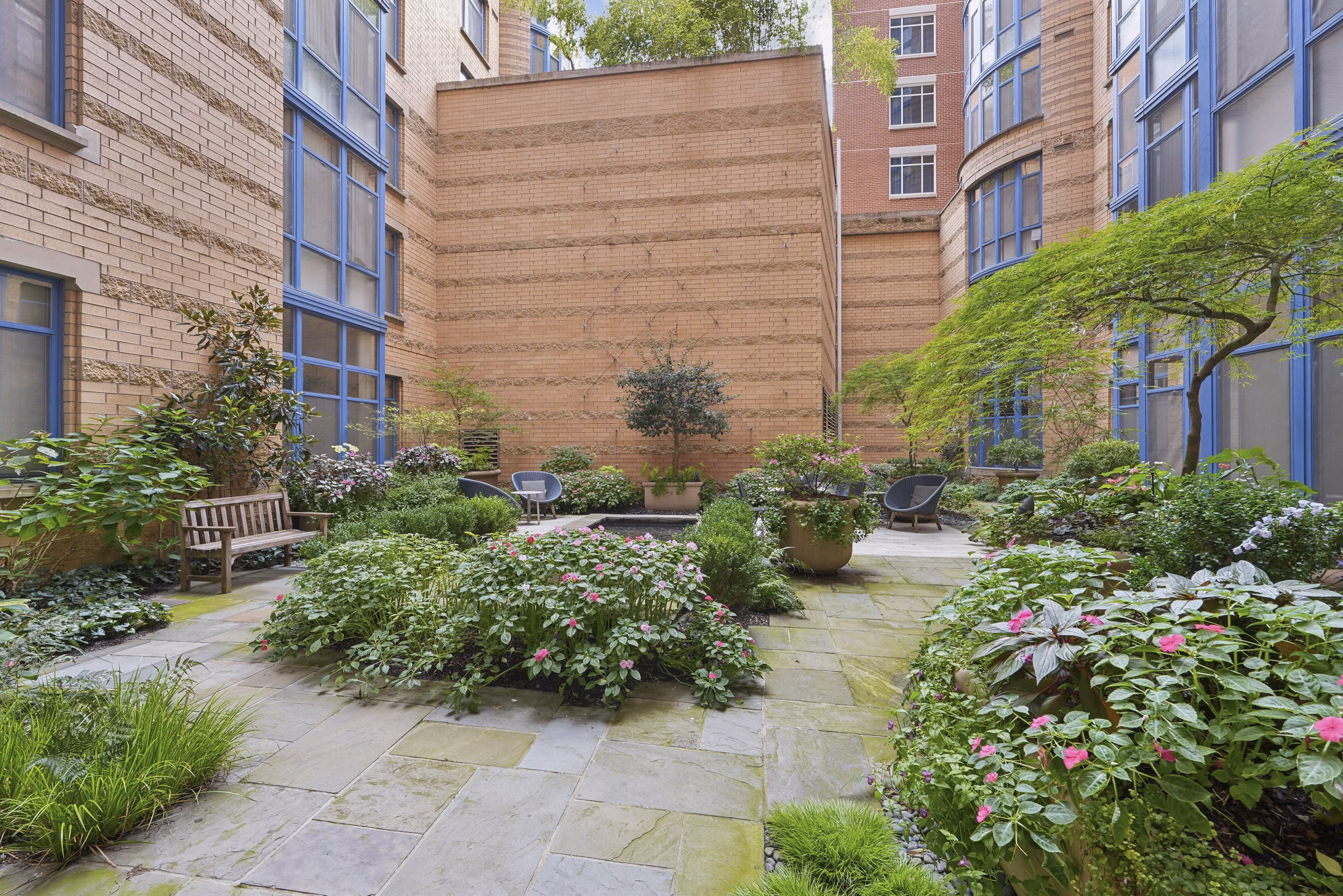 Patio at The Hayward On Mass Ave Apartments