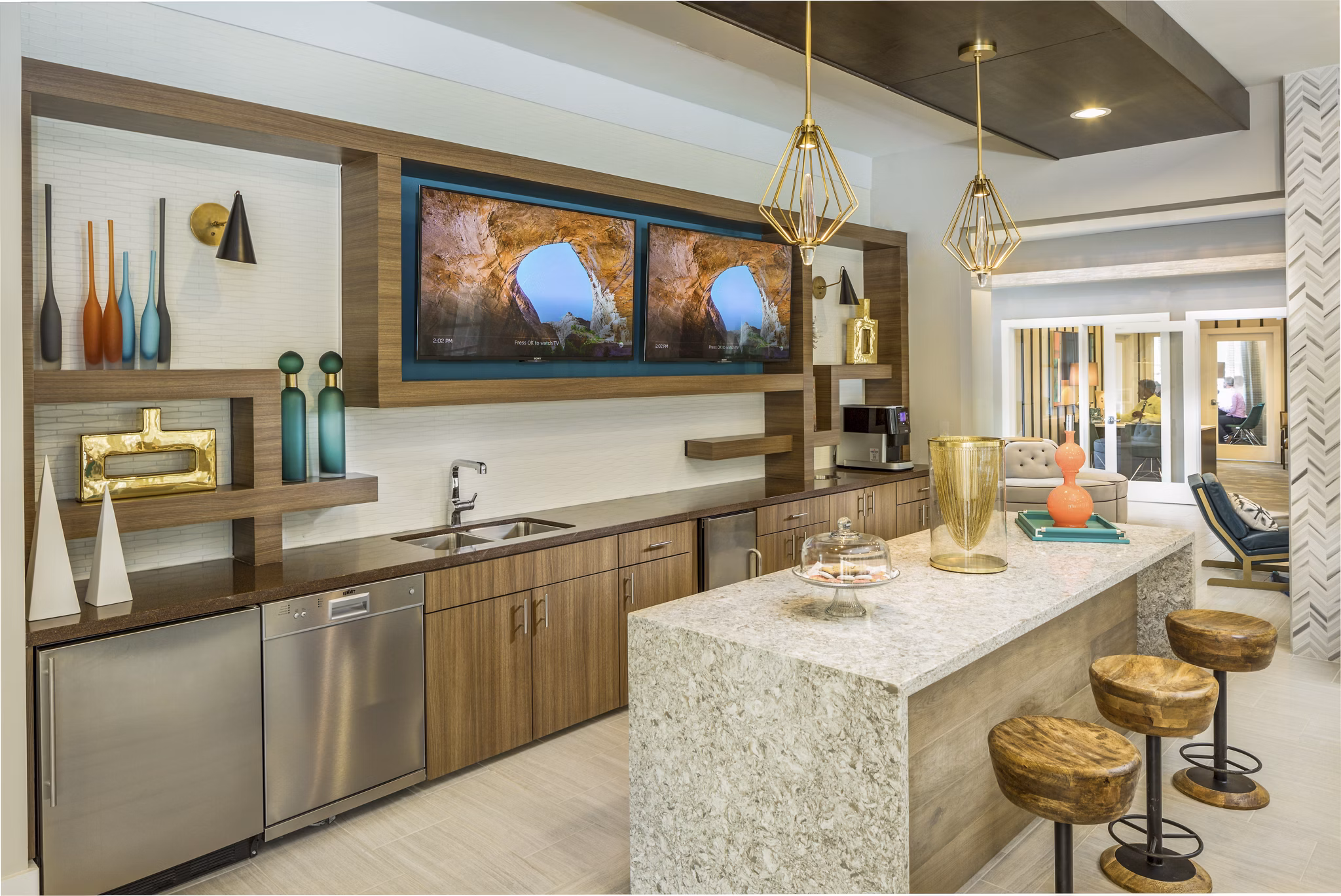 clubhouse at The Scottie Apartments 