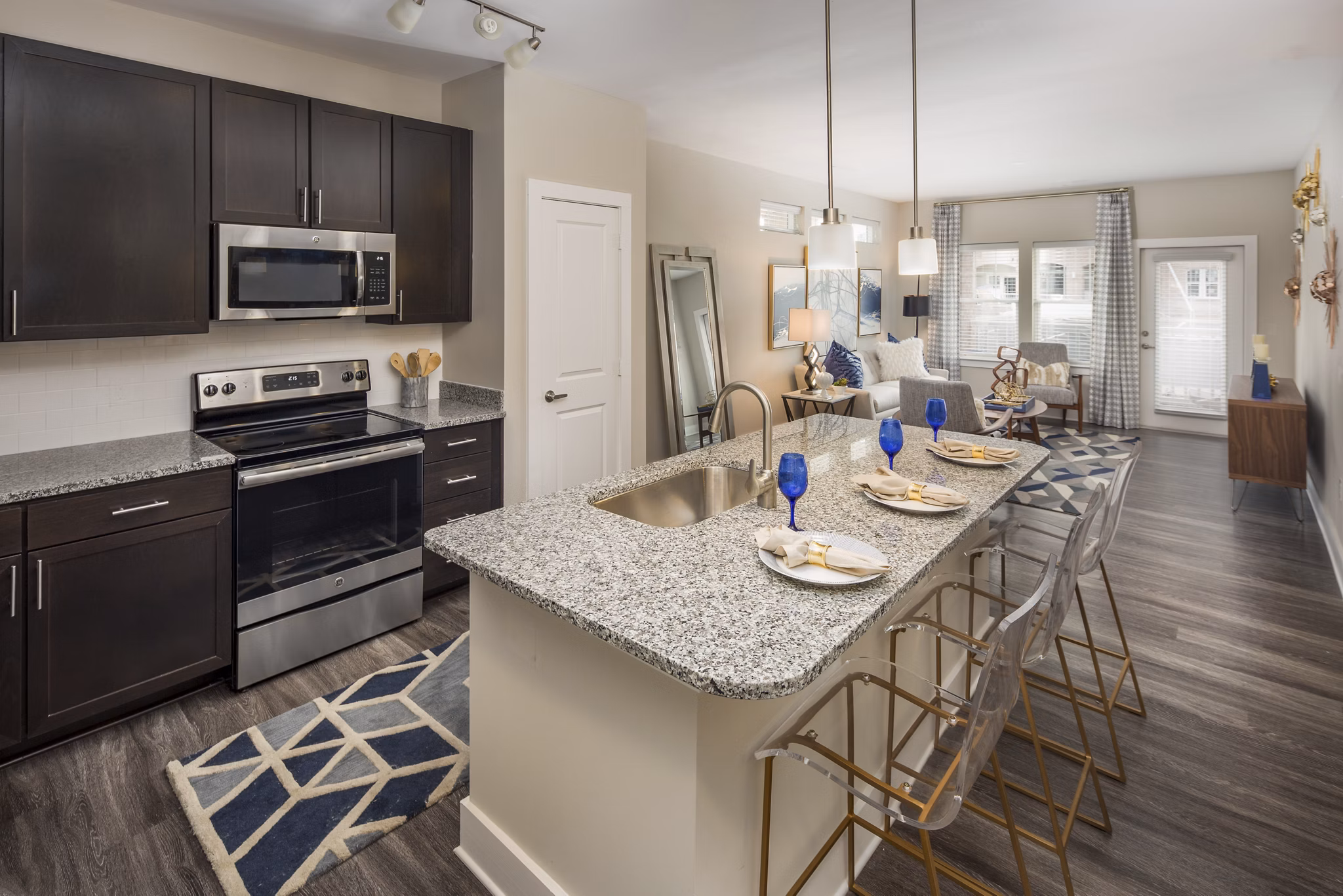 kitchen at The Scottie Apartments 