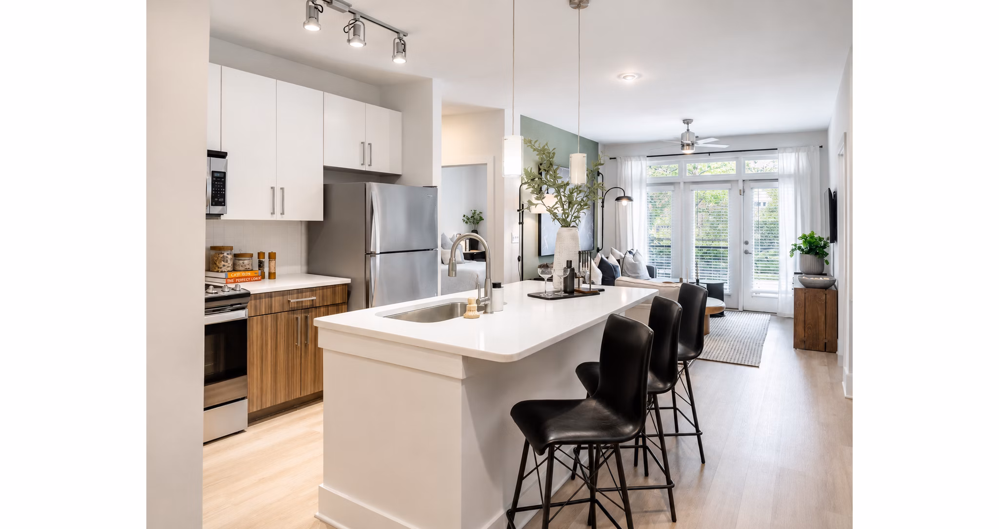 Kitchen at Steelworks Apartments