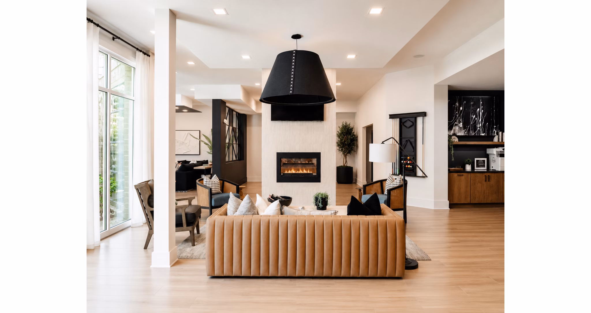Living Room at Steelworks Apartments