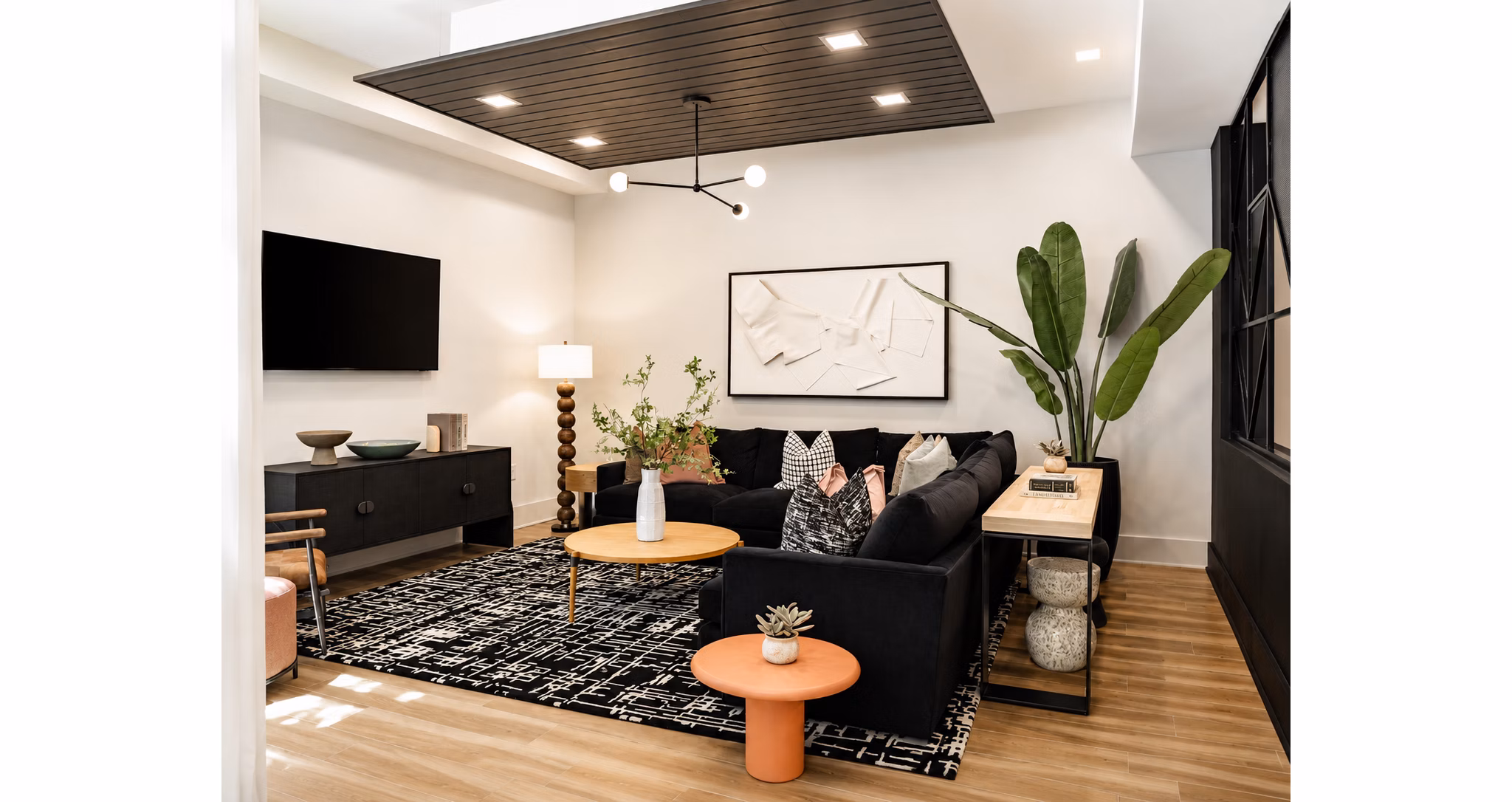 Living Room at Steelworks Apartments