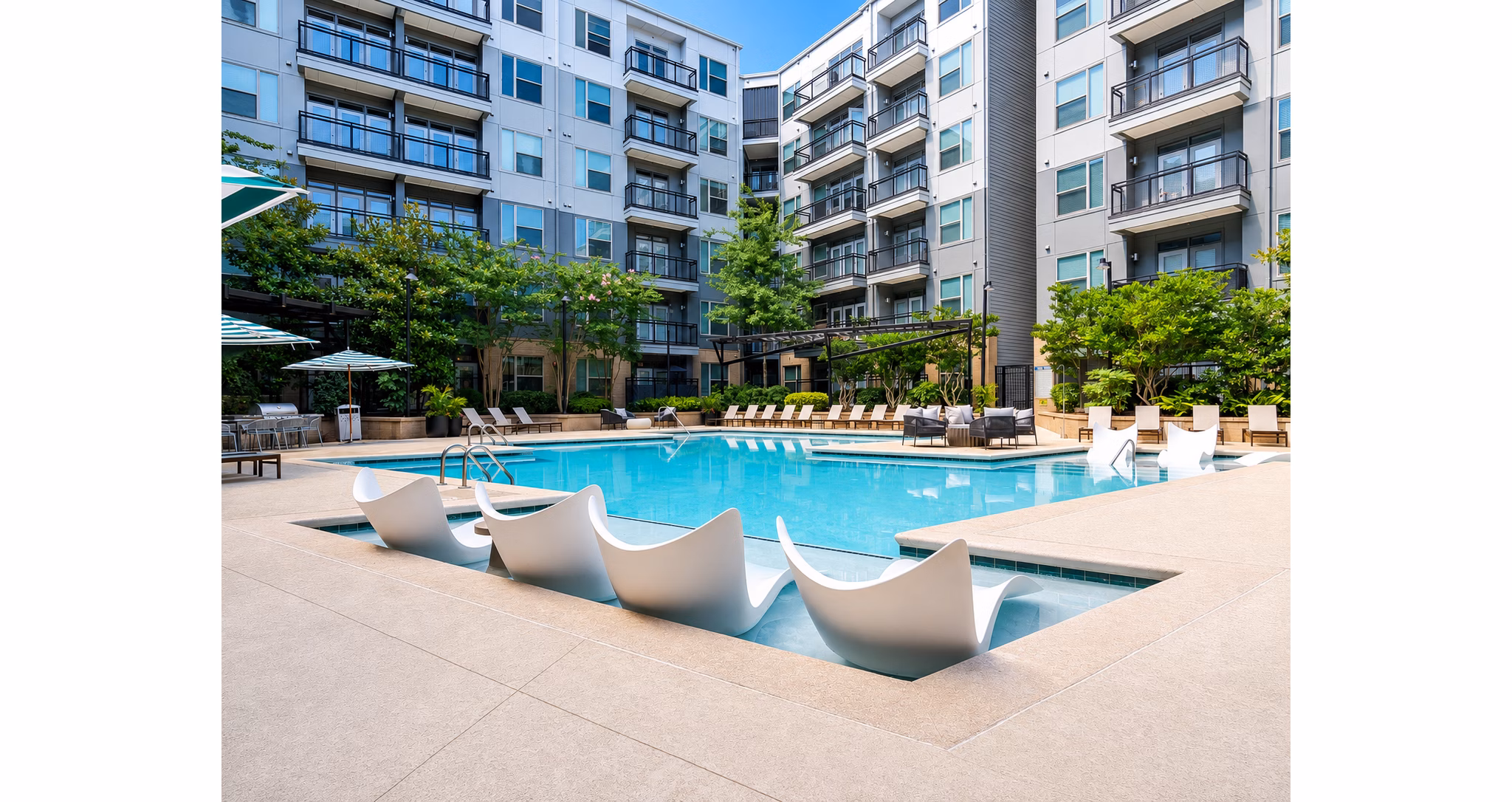 Pool at Steelworks Apartments