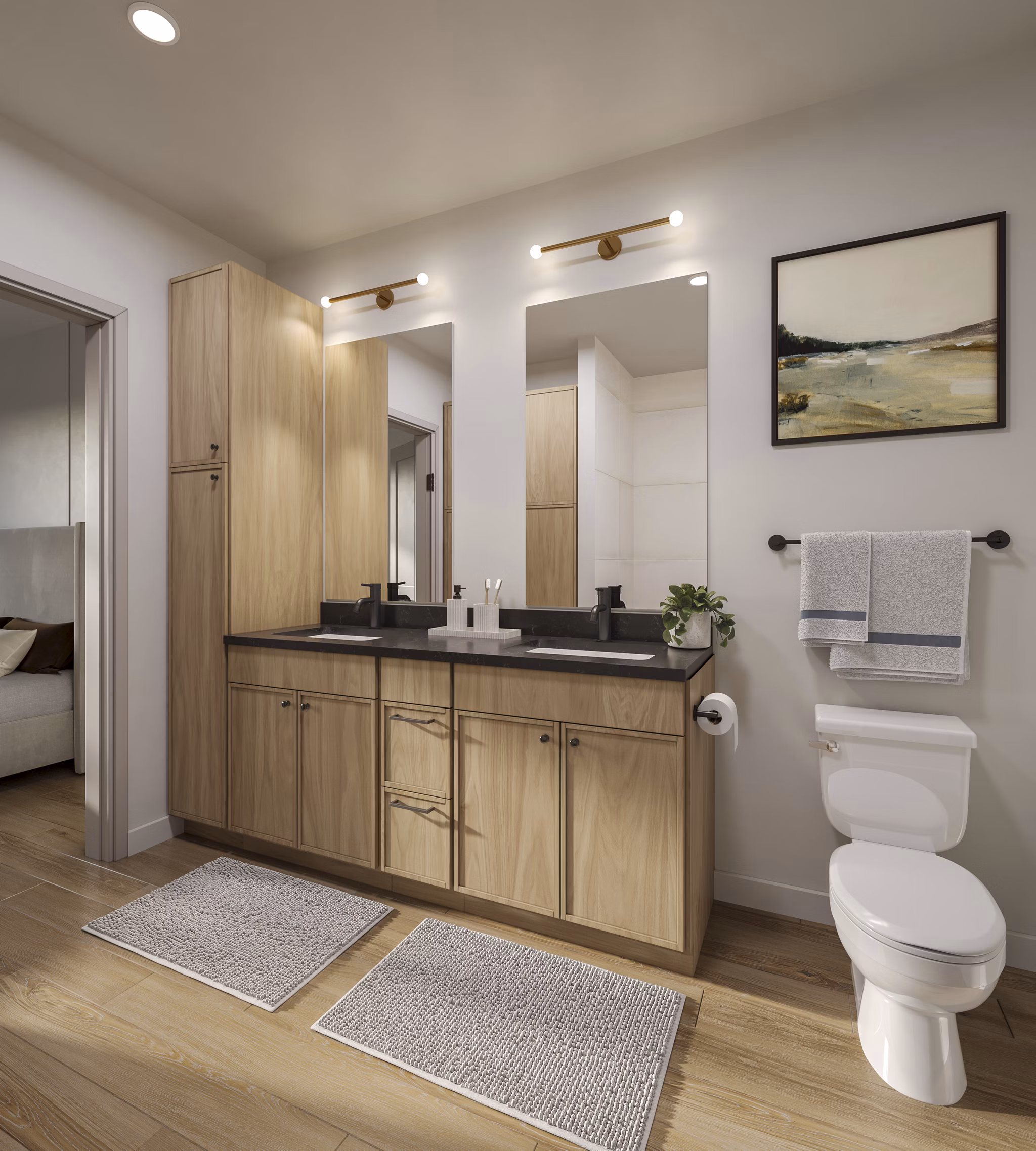 Bathroom at Solis Sandy Springs Apartments
