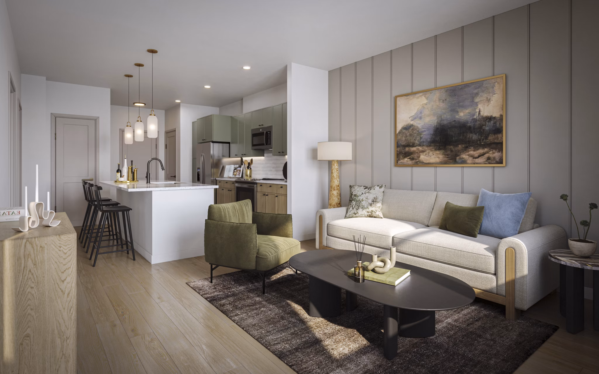 Living Room at Solis Sandy Springs Apartments