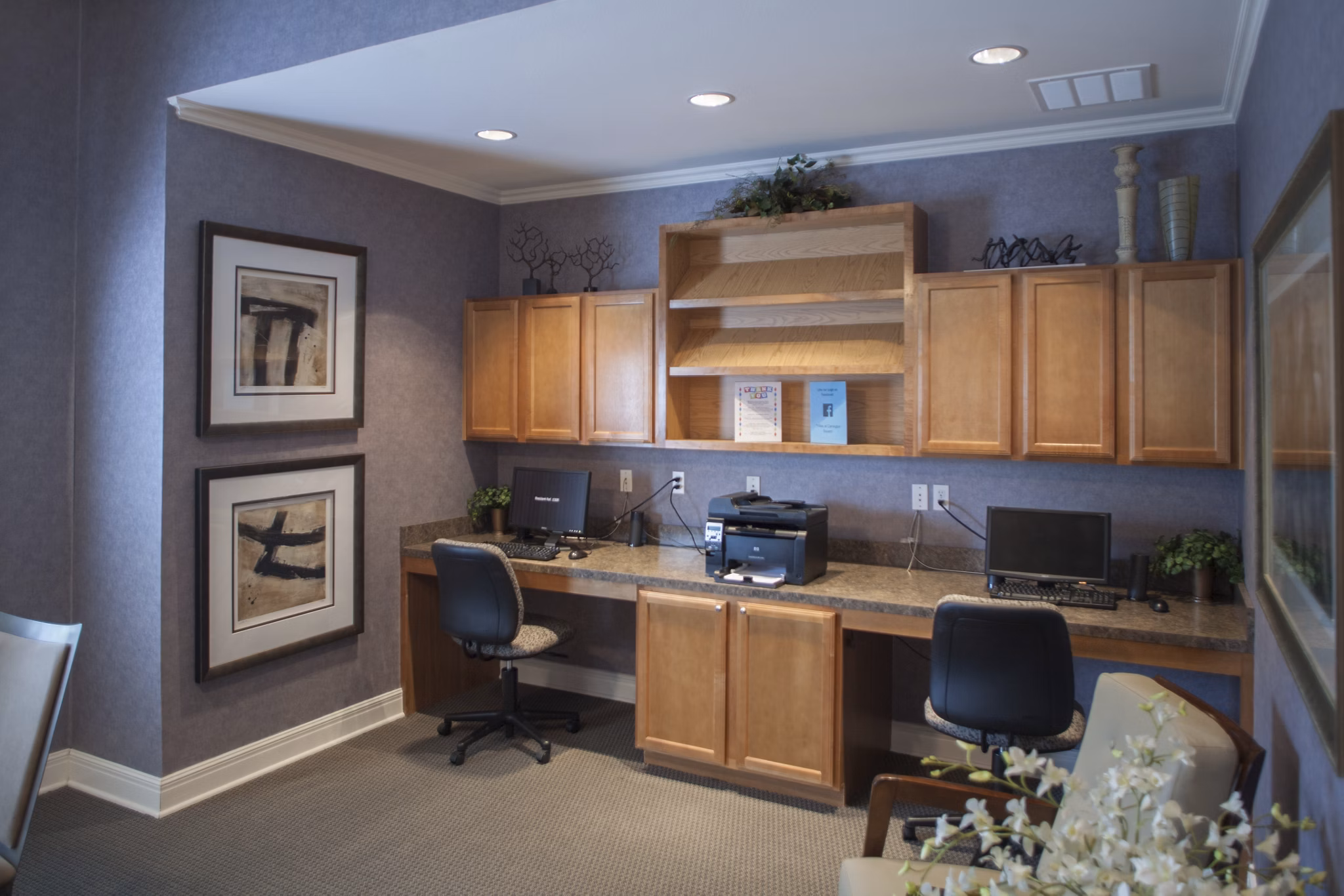 Business Center at Villas at Carrington Square Apartments