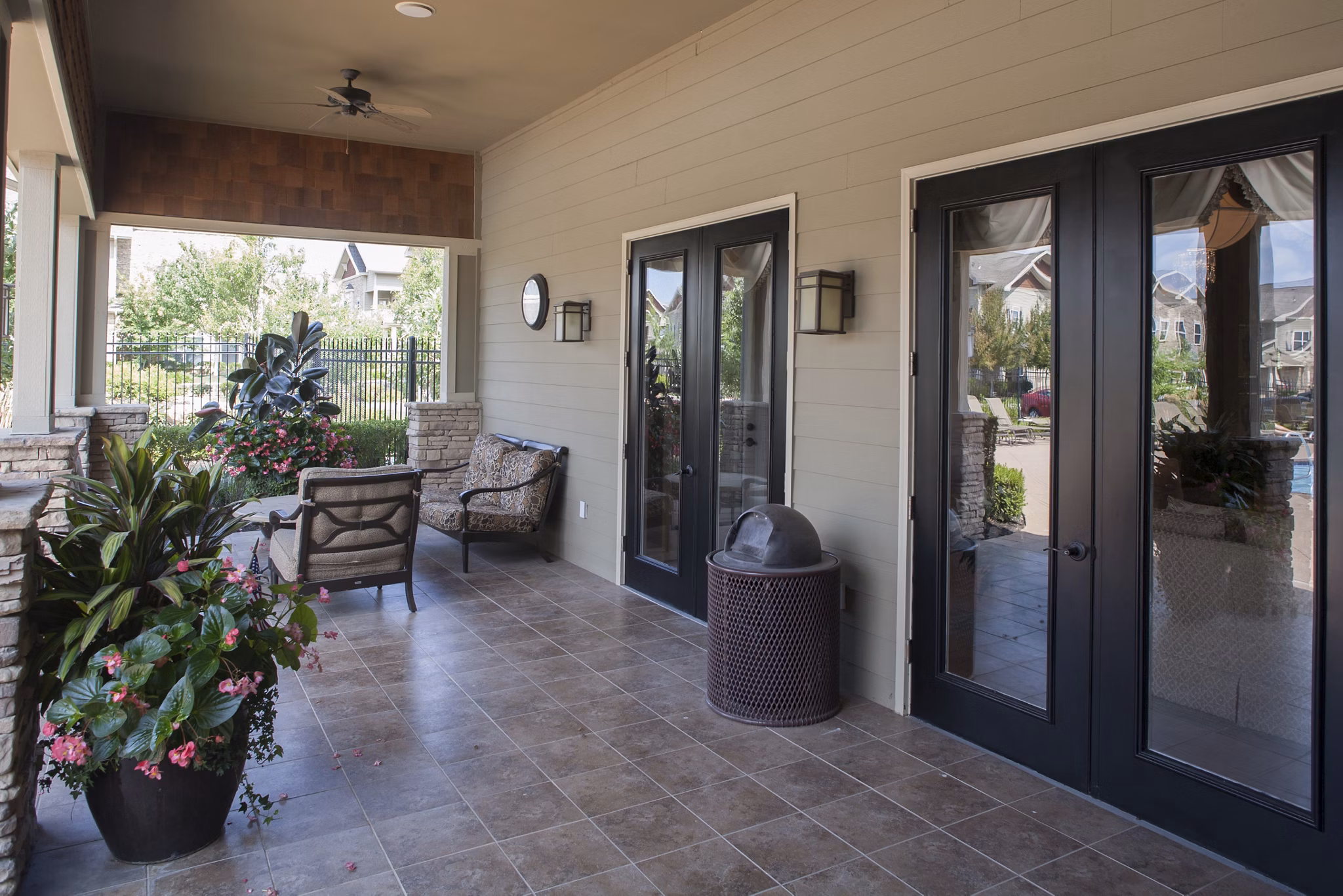 Patio at Villas at Carrington Square Apartments