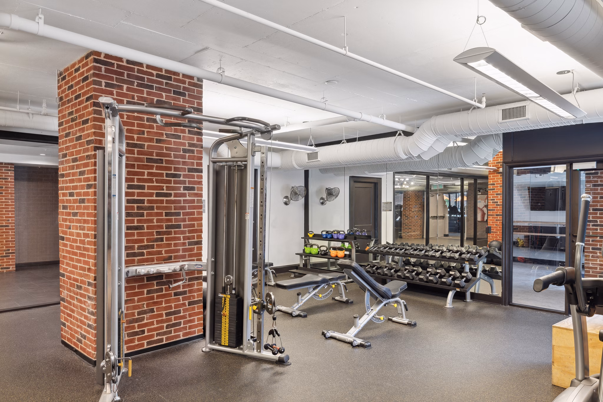 Fitness Center at Meeting Street Lofts Apartments