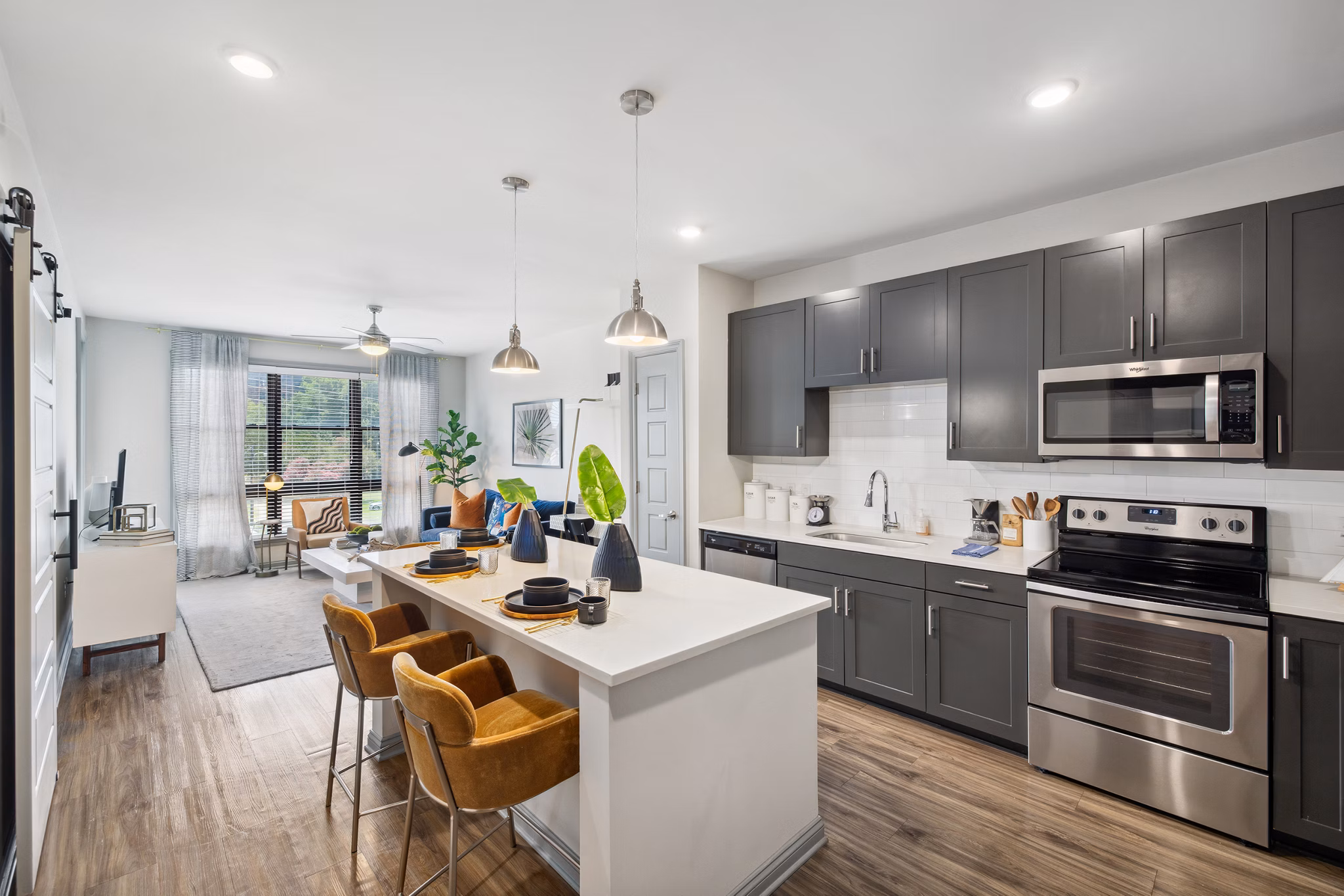 Kitchen at Meeting Street Lofts Apartments