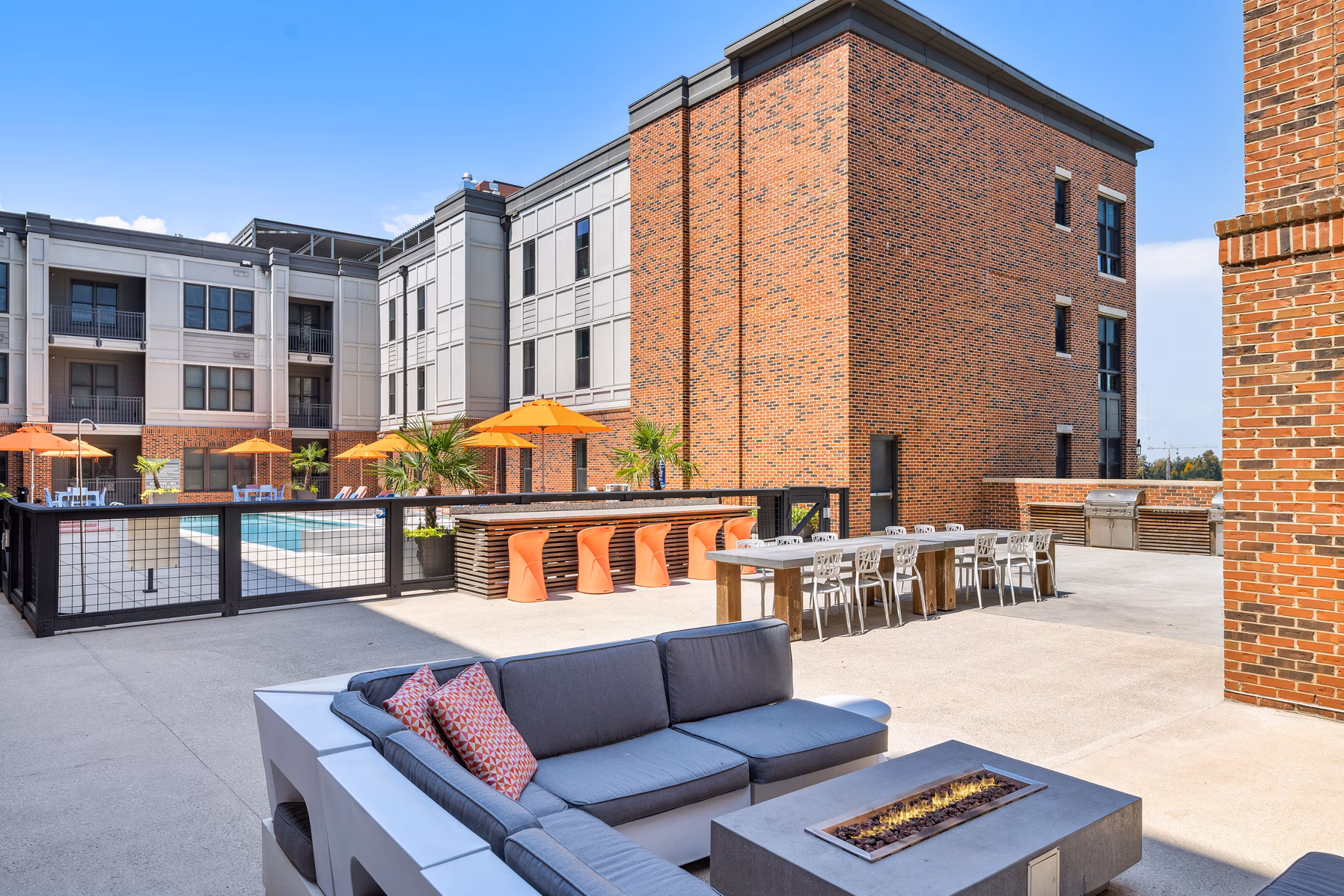 Grill Area at Meeting Street Lofts Apartments