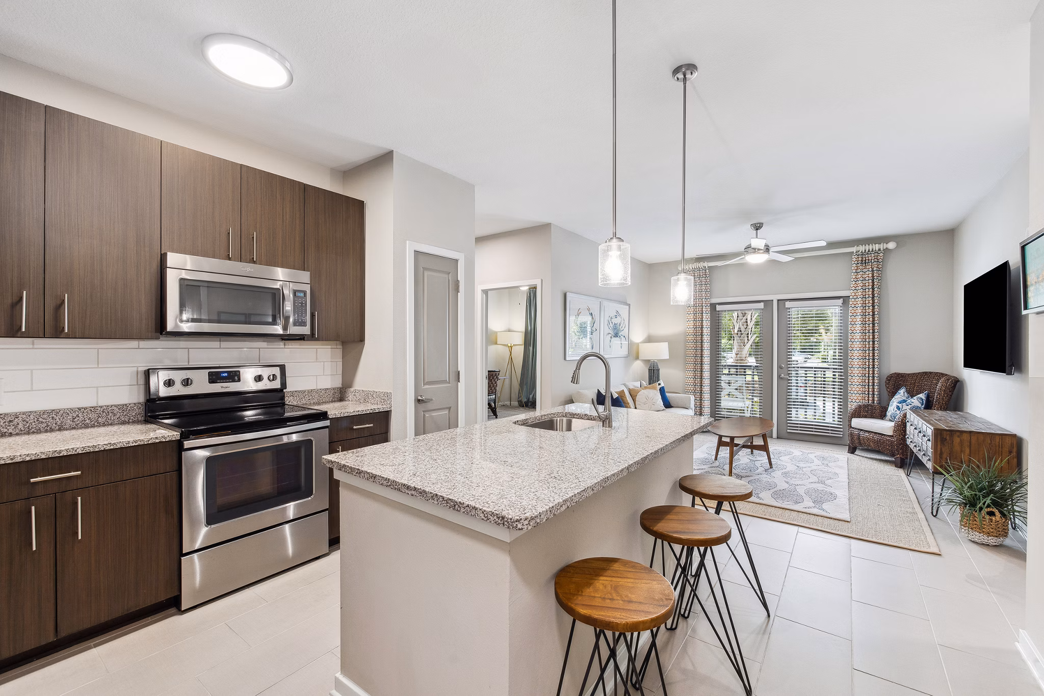 Kitchen at Spyglass Seaside Apartments