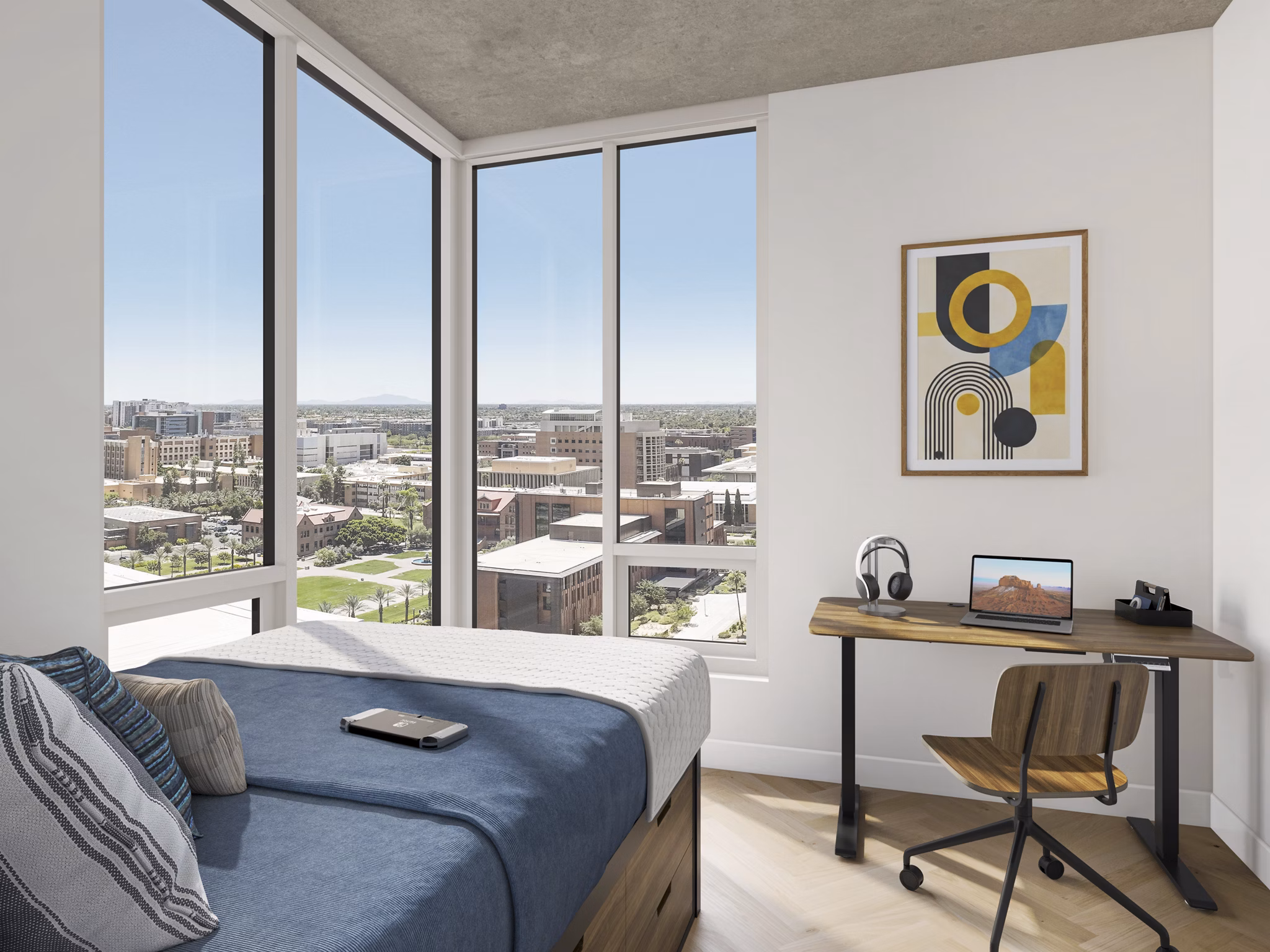 Bedroom at Samuel Apartments