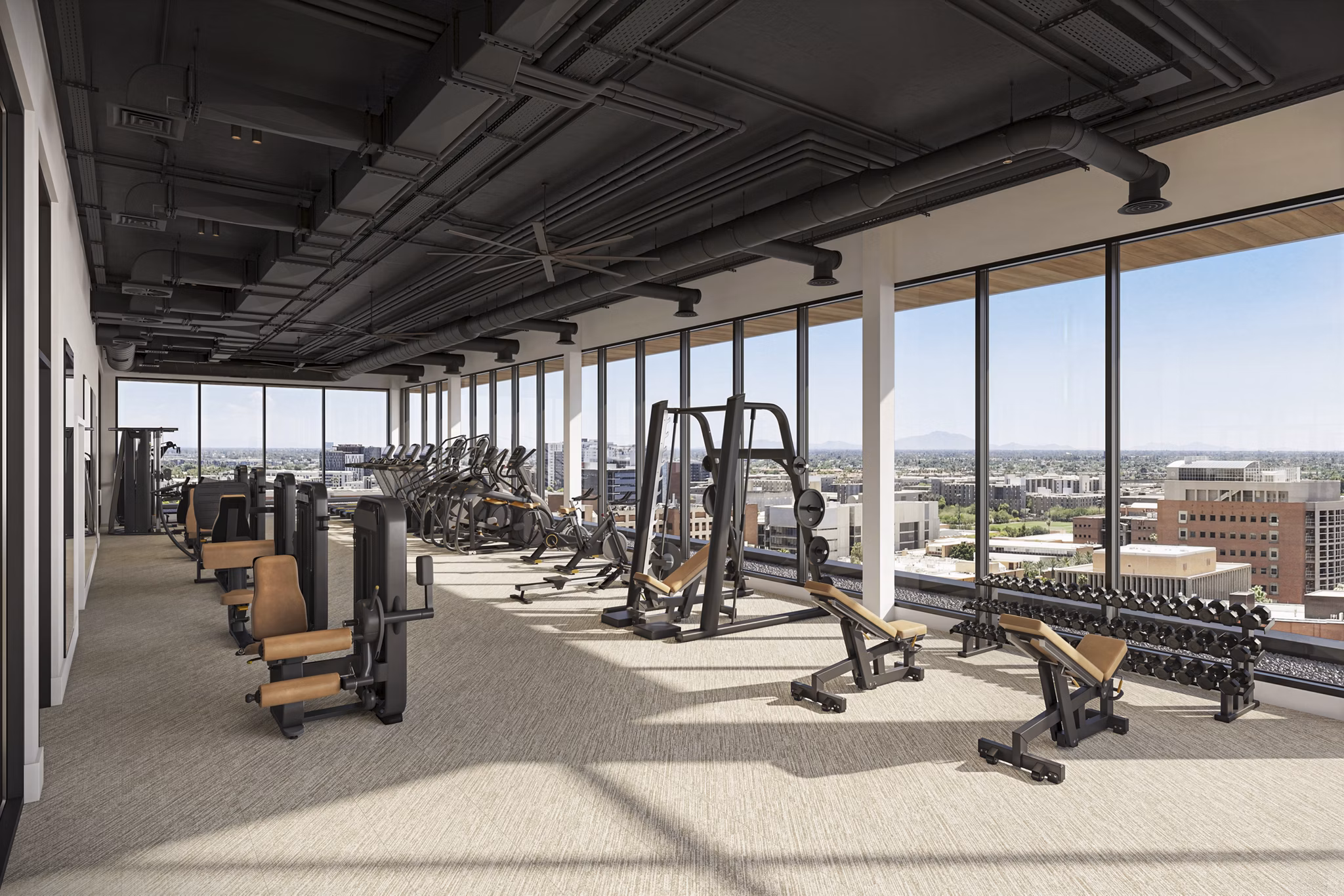 Fitness Center at Samuel Apartments