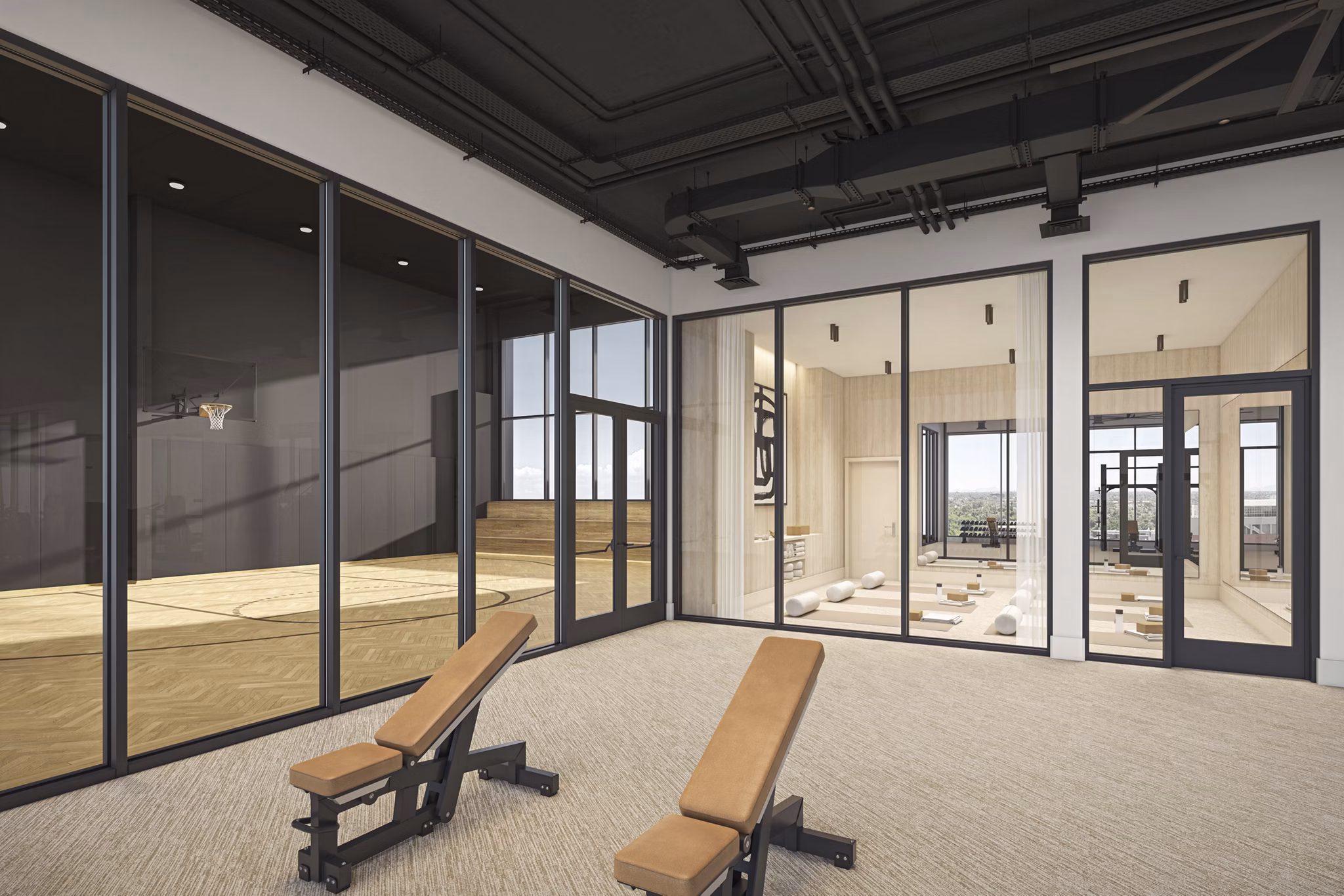 Fitness Center at Samuel Apartments