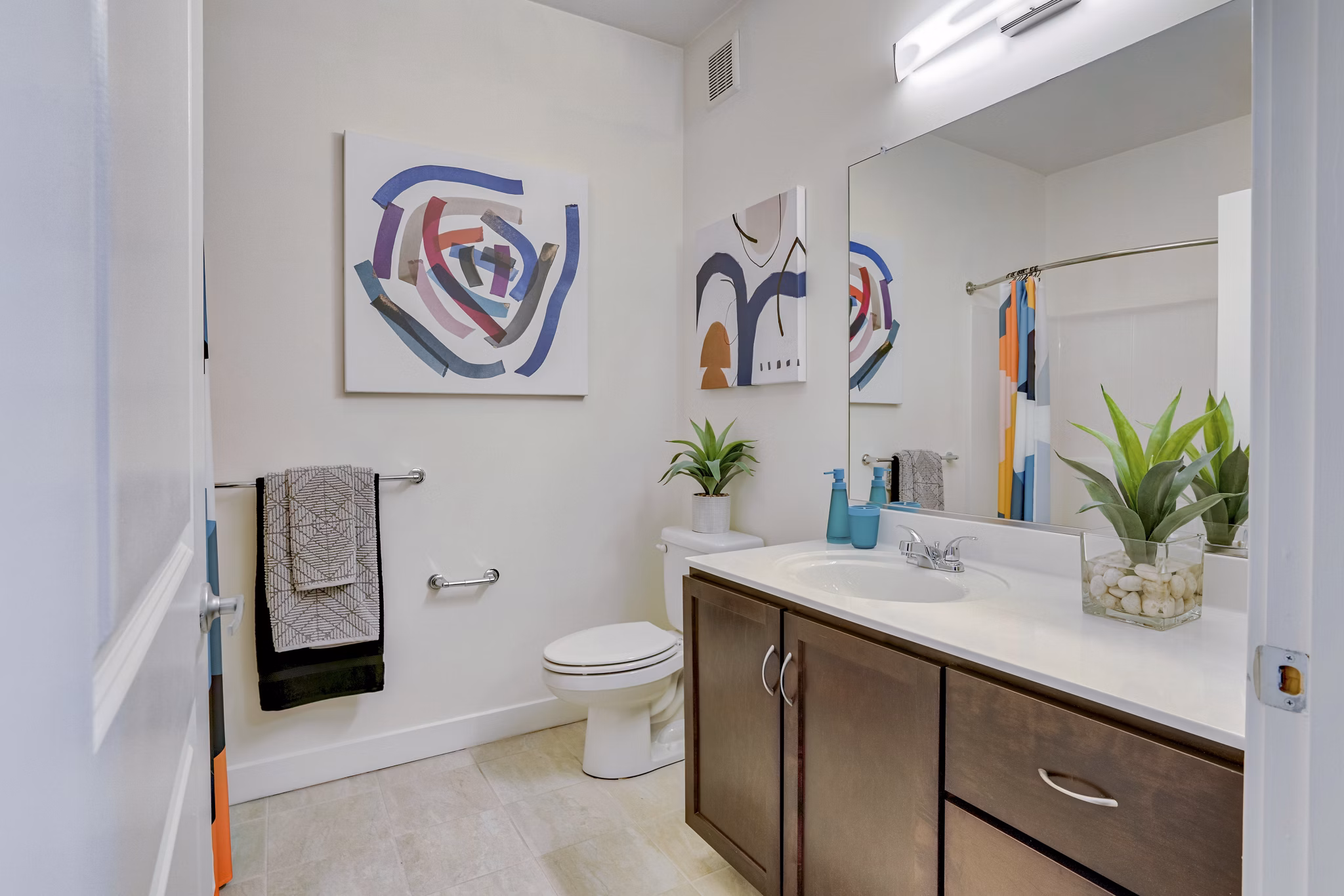 Bathroom at Indigo 19 Apartments