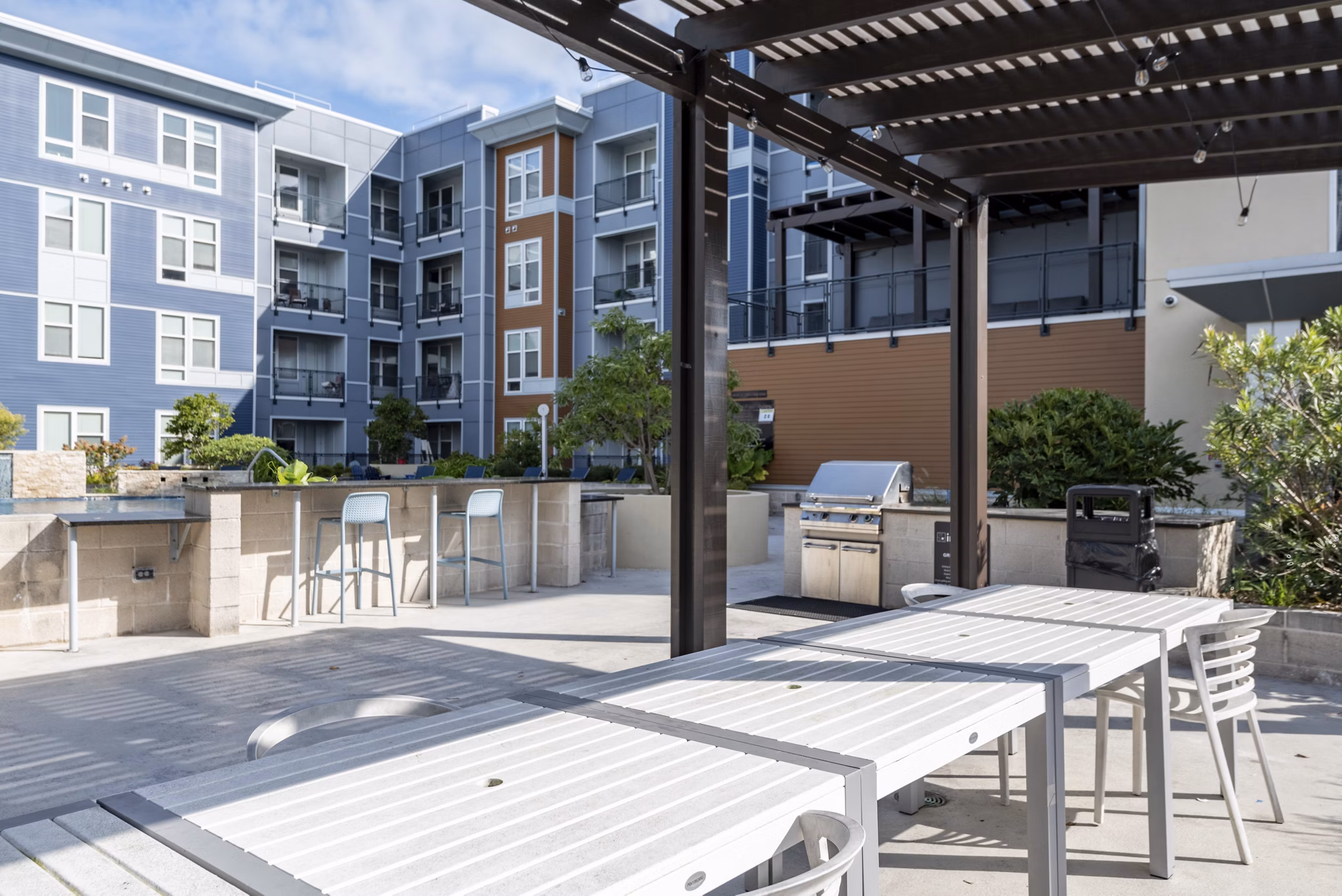 Grill Area at Indigo 19 Apartments