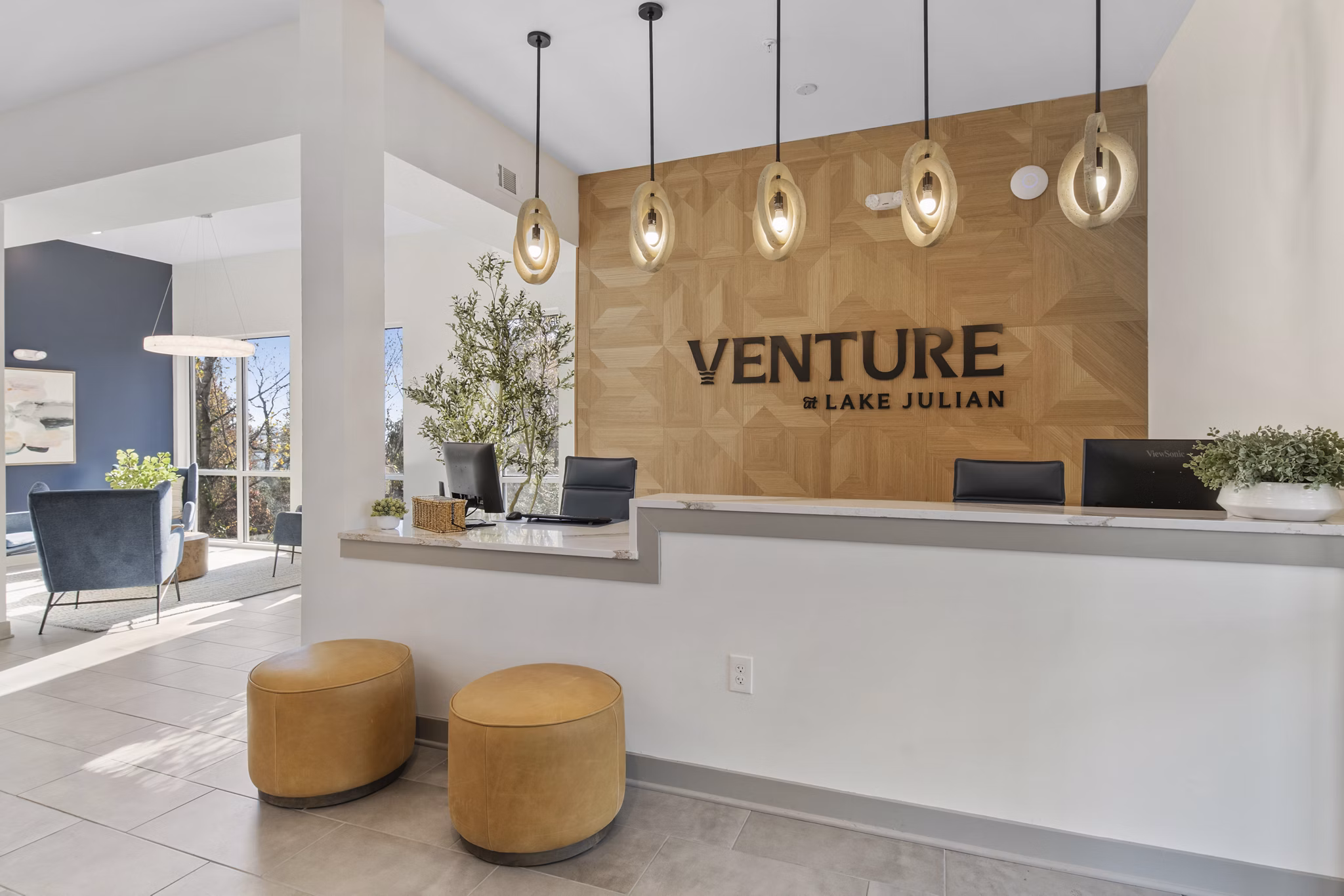 Clubhouse/Lobby at Venture at Lake Julian Apartments