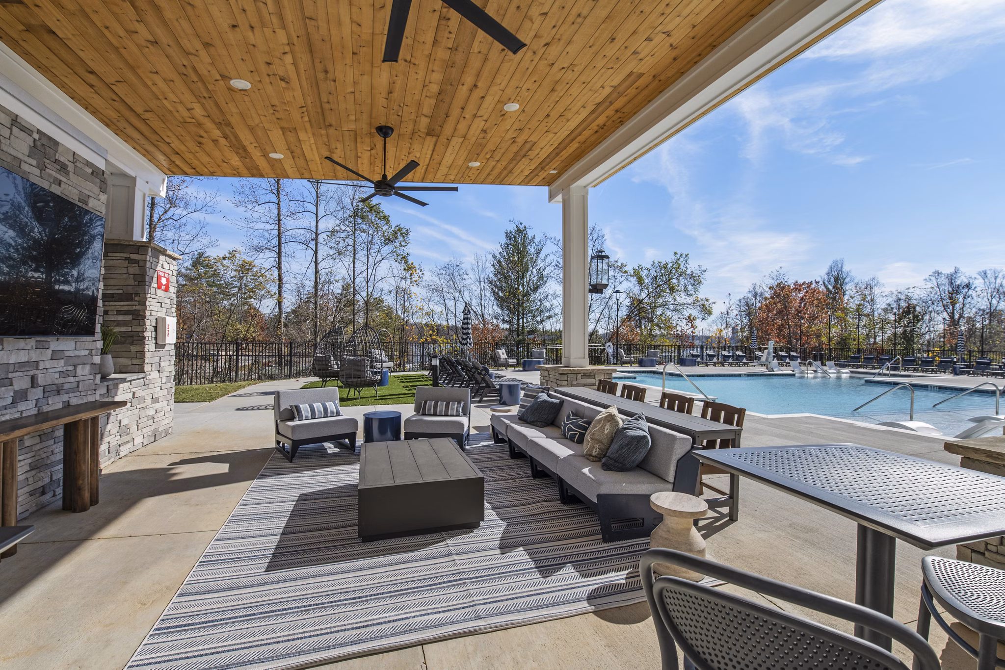 Grill Area at Venture at Lake Julian Apartments