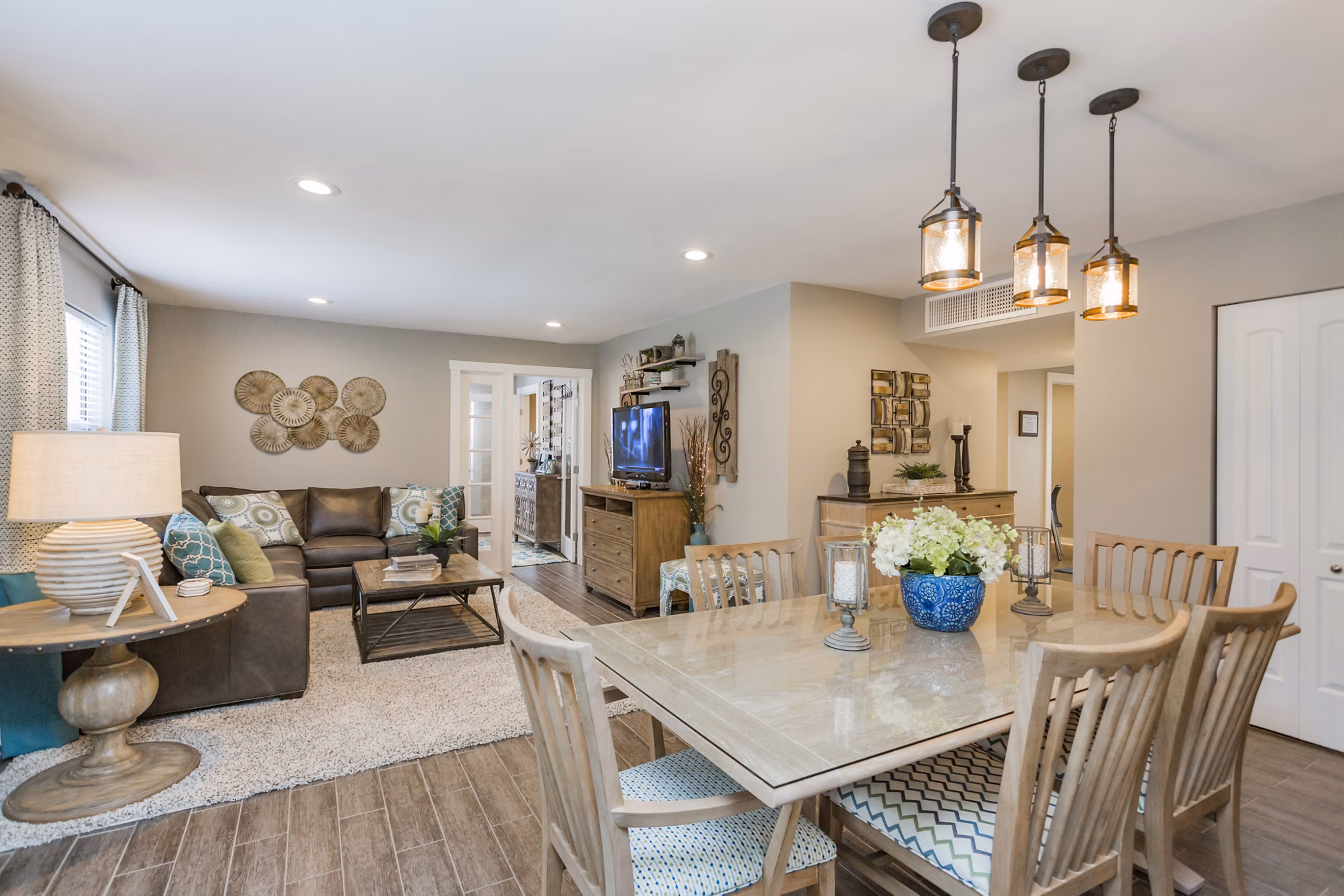 Living Room at Brookridge Apartments
