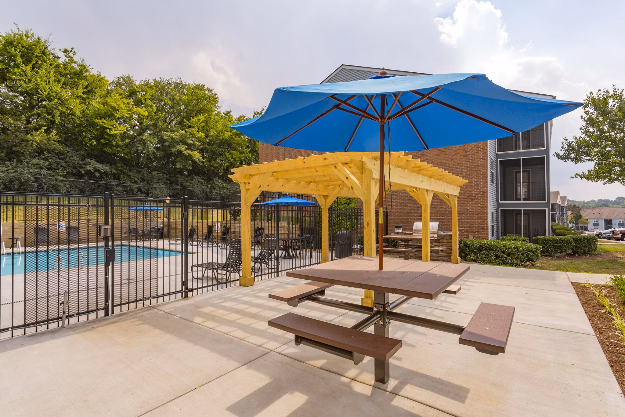 Patio at Brookridge Apartments