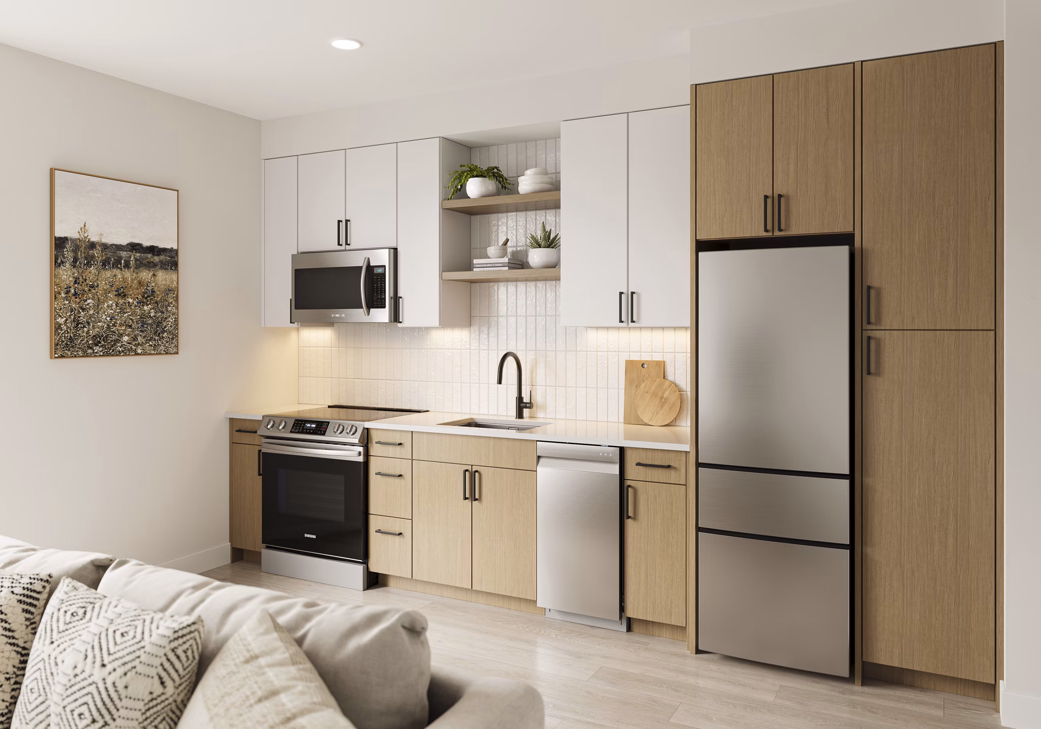 Kitchen at The East Quarter Apartments