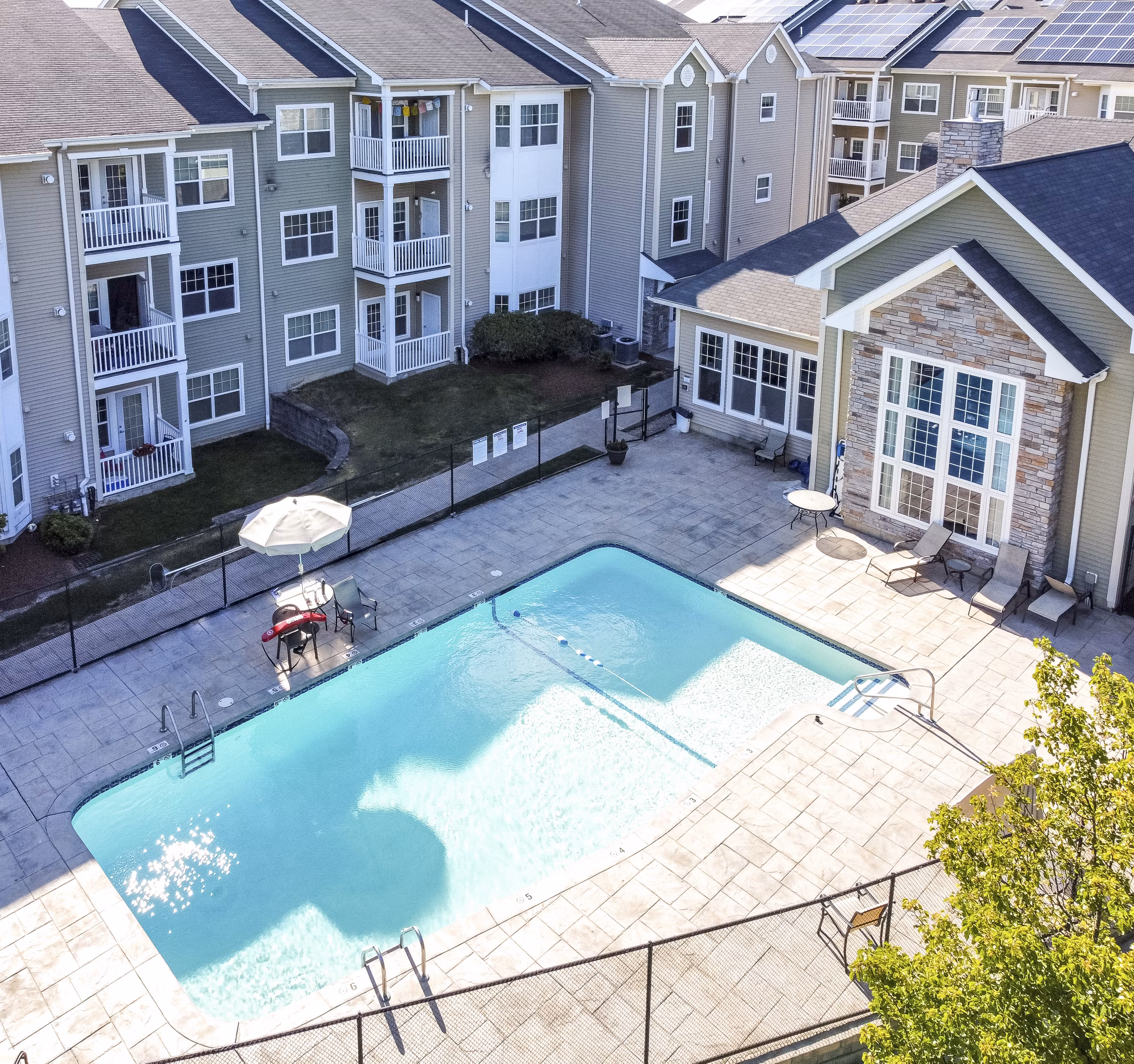 Pool at The Commons at Boston Road Apartments