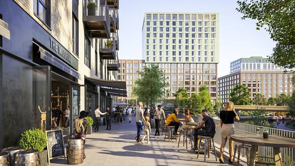 rendering at Greenford Quay Apartments