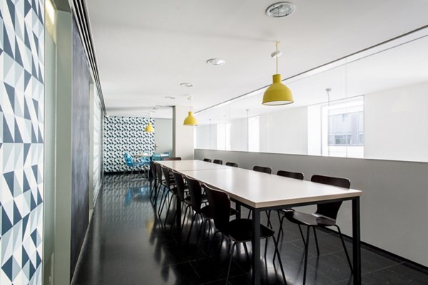 Clubhouse featuring modern design and comfortable seating at Roberto de Nobili Residence Hall