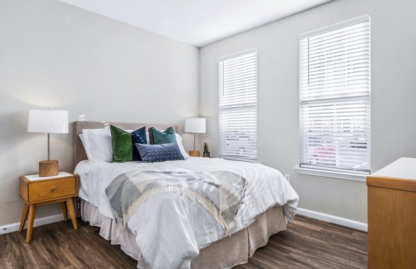 bedroom at Jefferson at Dedham Station Apartments