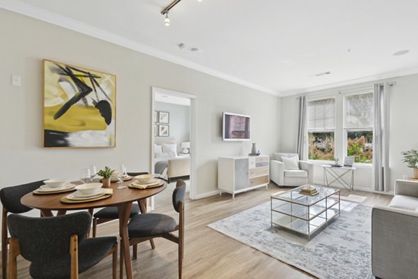 dining area at Jefferson at Dedham Station Apartments