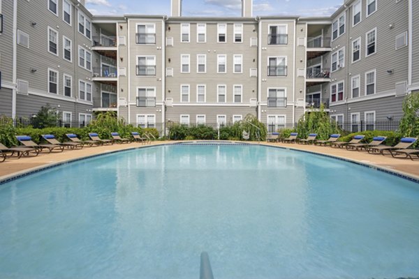pool at Jefferson at Dedham Station Apartments