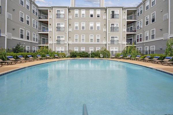 pool at Jefferson at Dedham Station Apartments