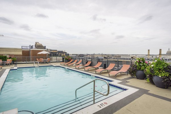pool at 100 Capitol Yards Apartments
