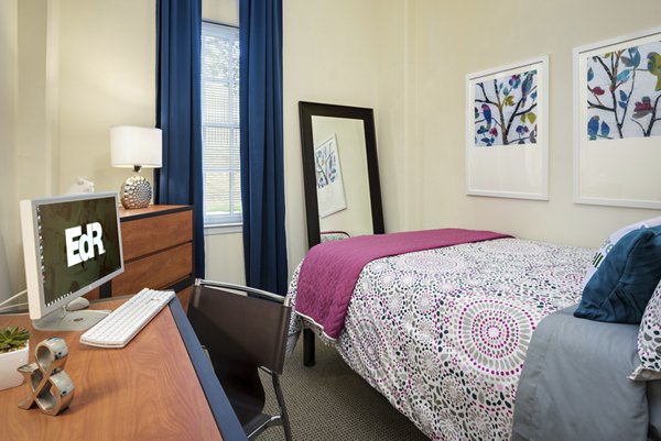 bedroom at GrandMarc at Westberry Place Apartments
